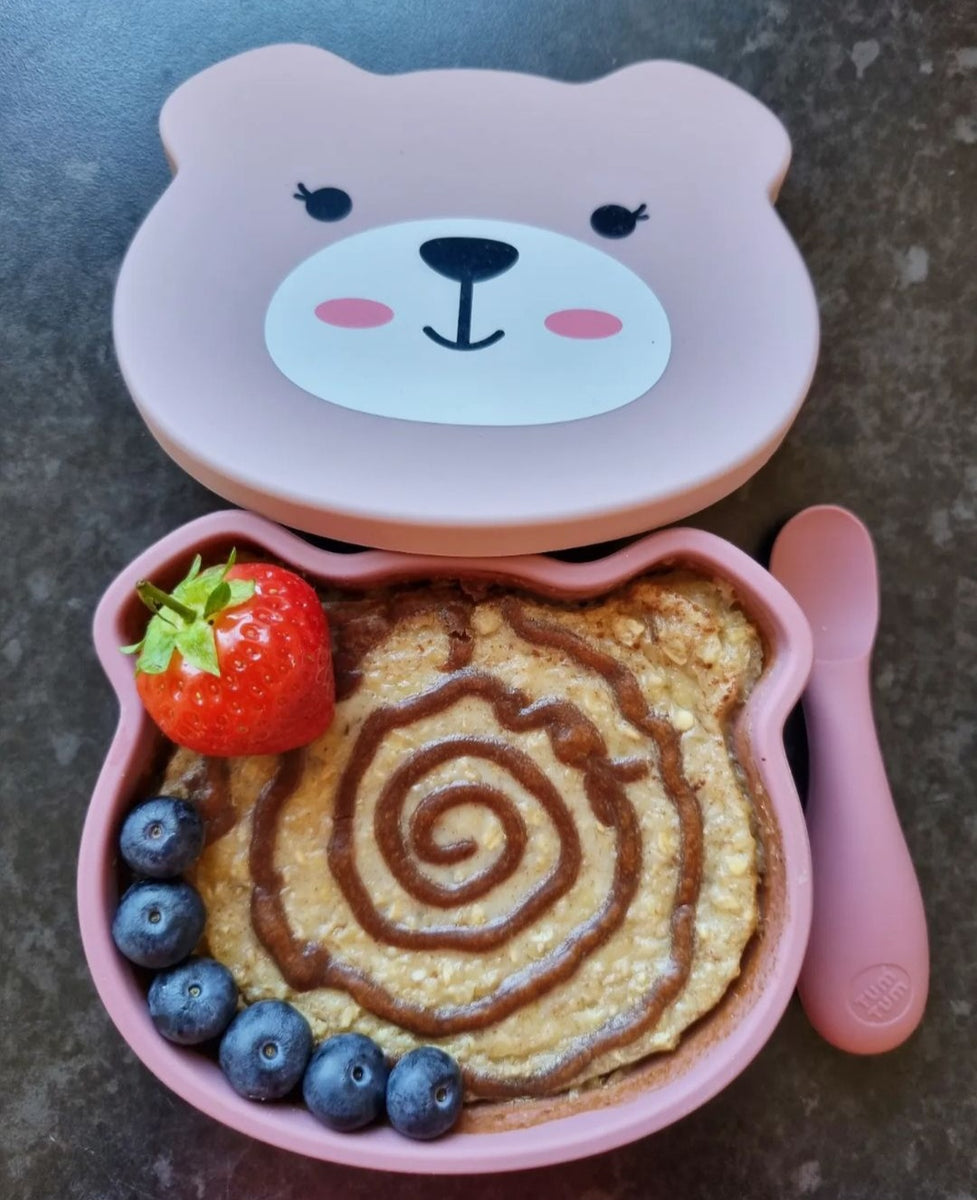 Cinnamon Roll Baked Oats – TUM TUM TOTS