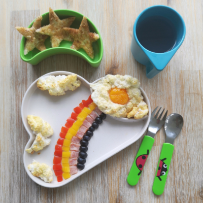 Egg clouds and rainbows Recipe