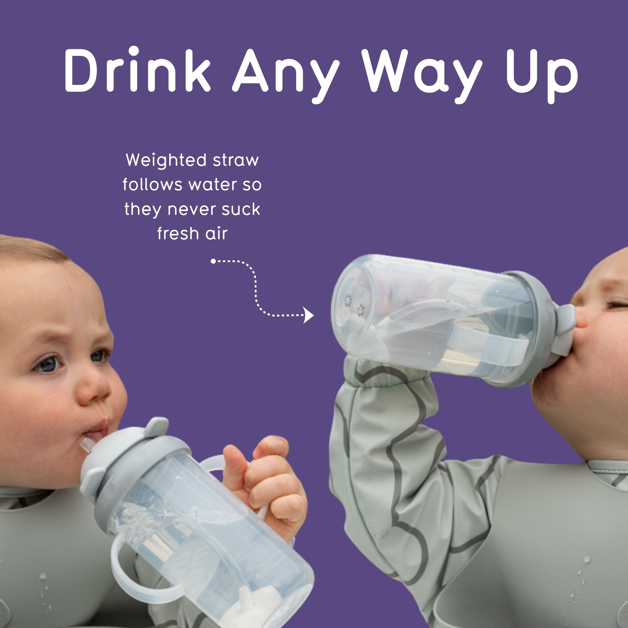 Tippy Up Sippy Cup (Series 3), with Weighted Straw (Valve Free), Olivia Owl, 200ml