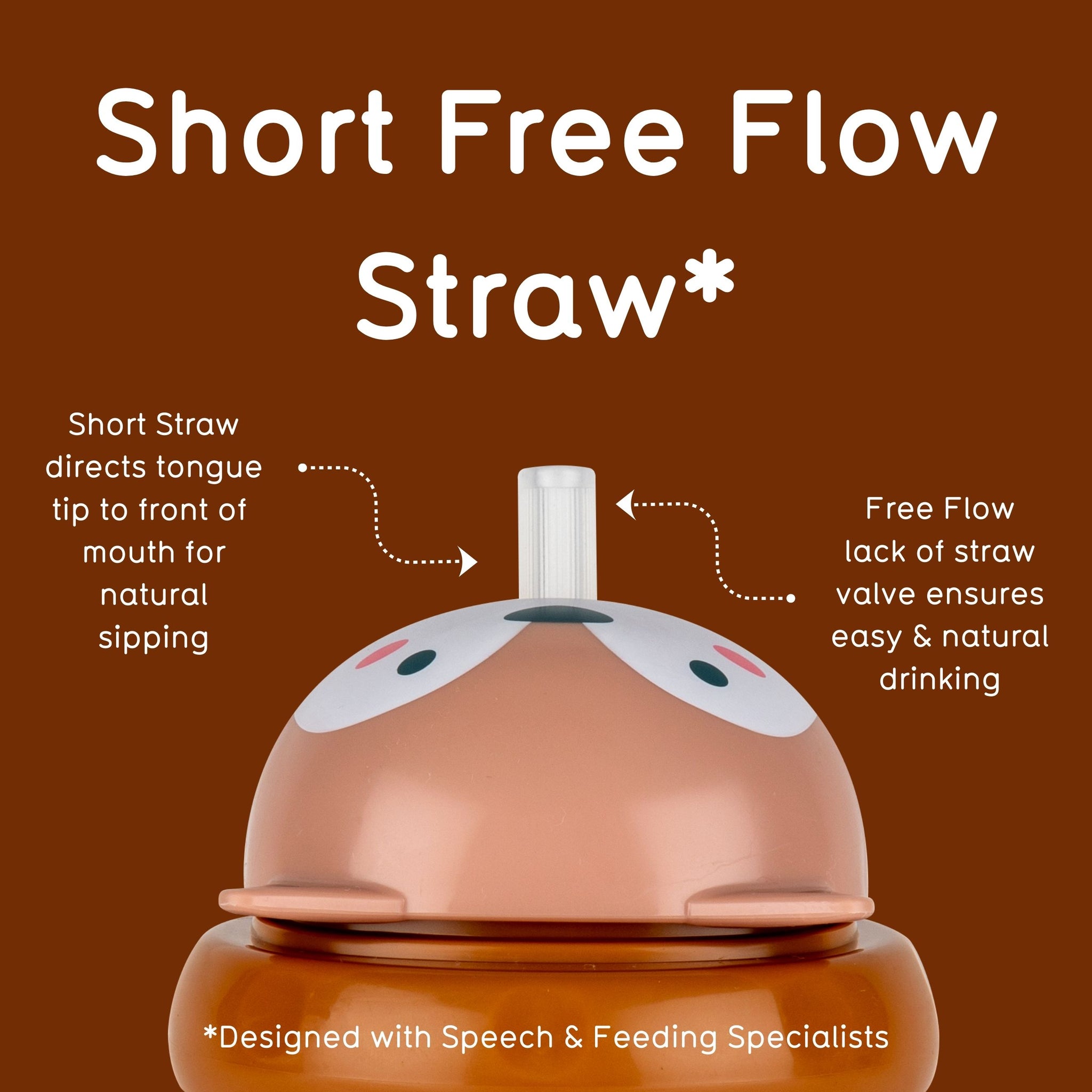 Tippy Up Sippy Cup with Weighted Straw (Valve Free) Fergus 200ml