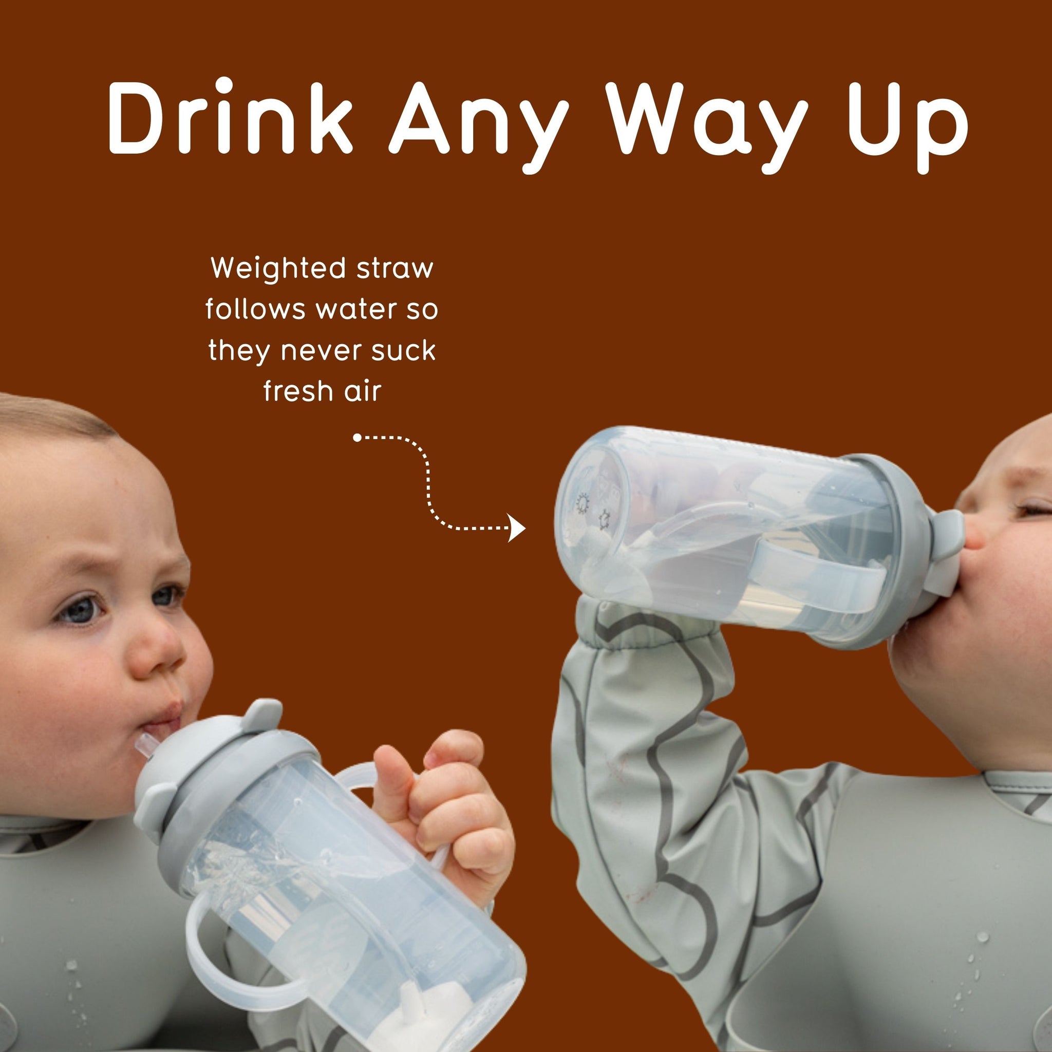 Tippy Up Sippy Cup with Weighted Straw (Valve Free) Fergus 200ml