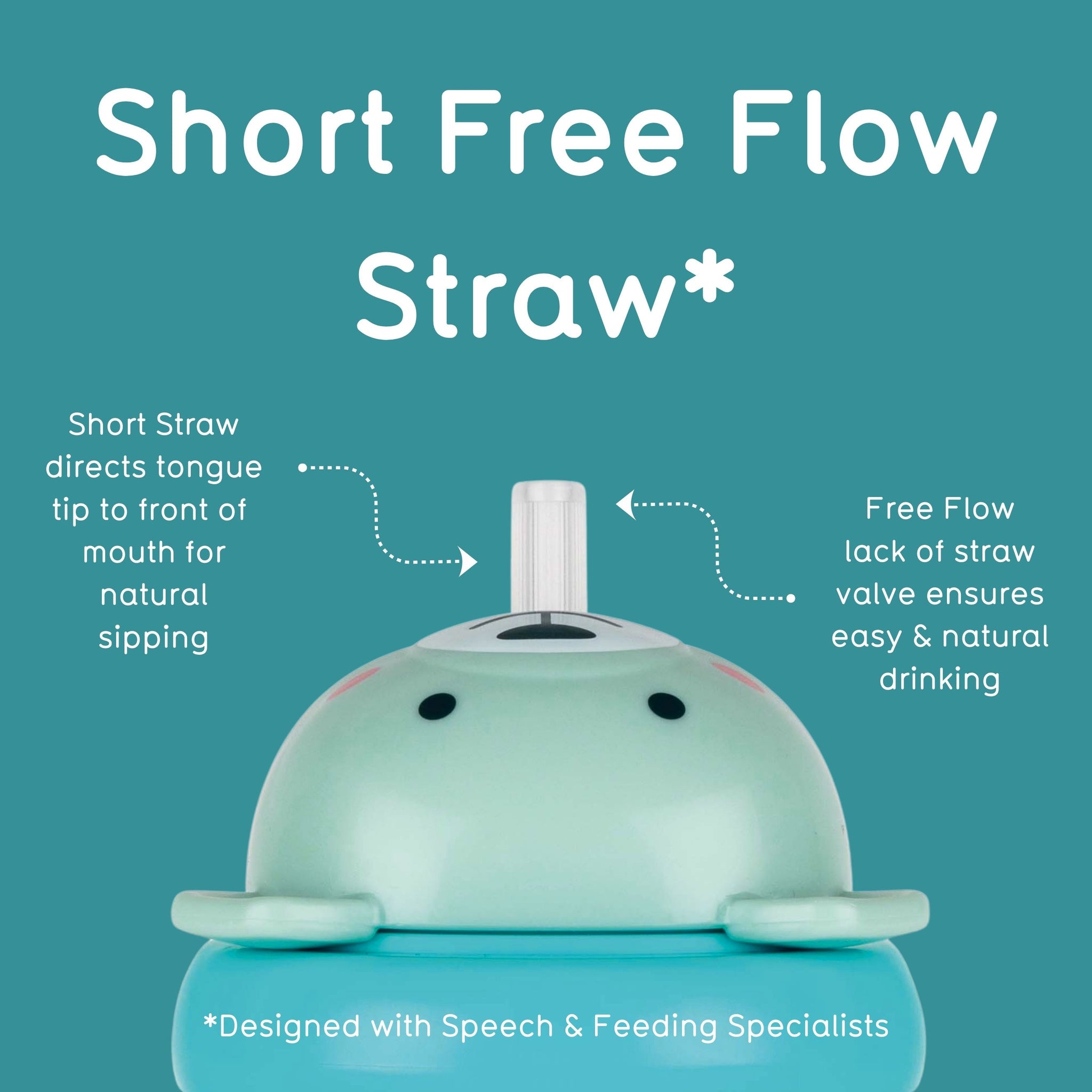 Tall Tippy Up Sippy Cup, with Weighted Straw (Valve Free), Boris Bear, 300ml, Series 3