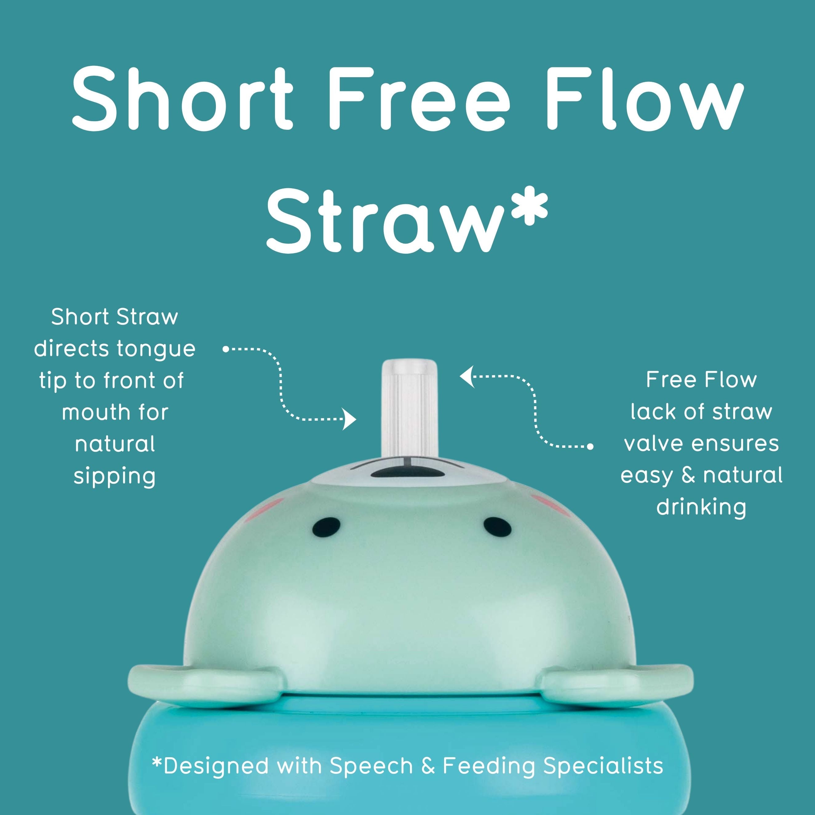 Tippy Up Sippy Cup (Series 3), with Weighted Straw (Valve Free), Boris Bear, 200ml
