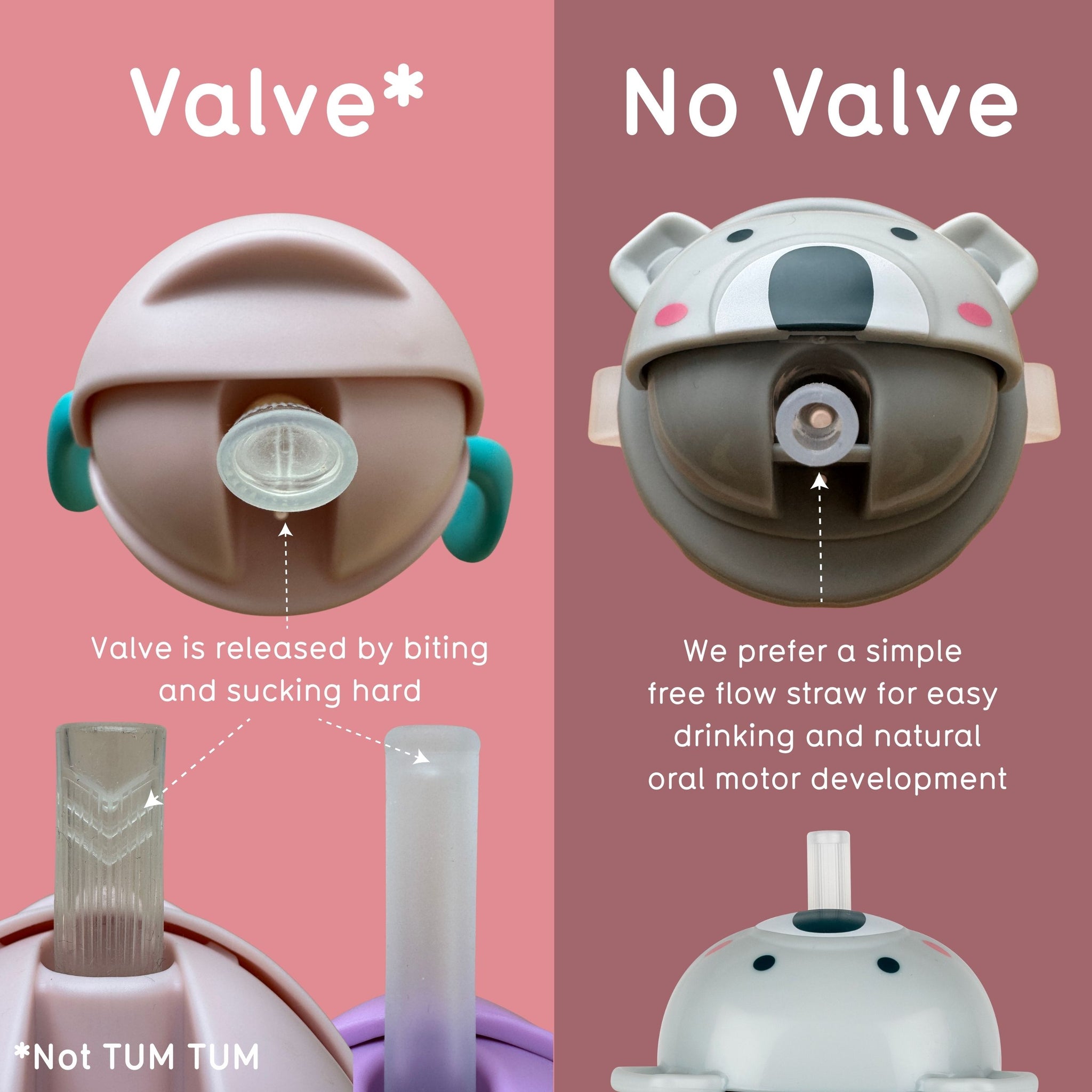 Tippy Up Sippy Cup (Series 3), with Weighted Straw (Valve Free), Betsy Bear, 200ml