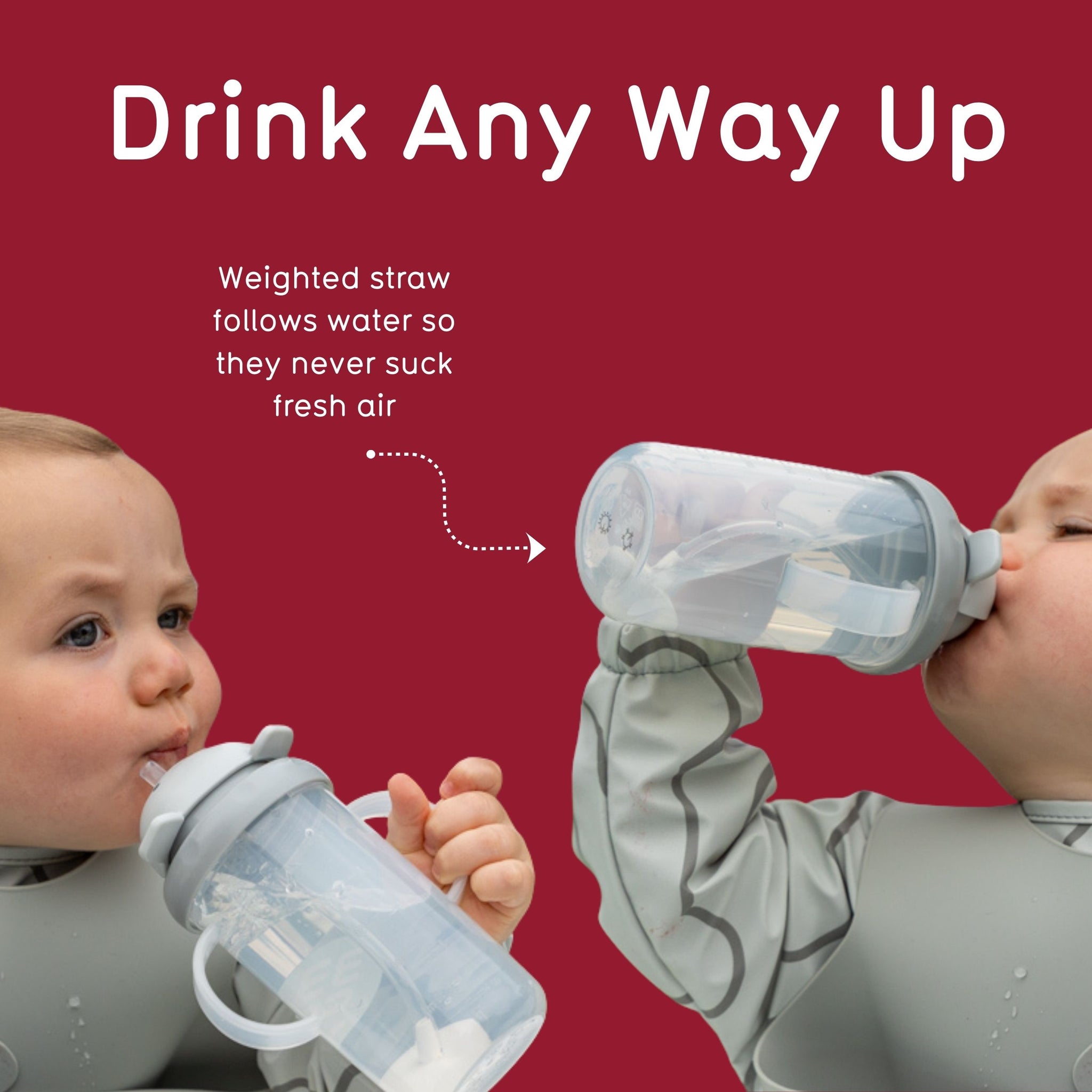 Tippy Up Sippy Cup (Series 3), with Weighted Straw (Valve Free), Pip Panda, 200ml