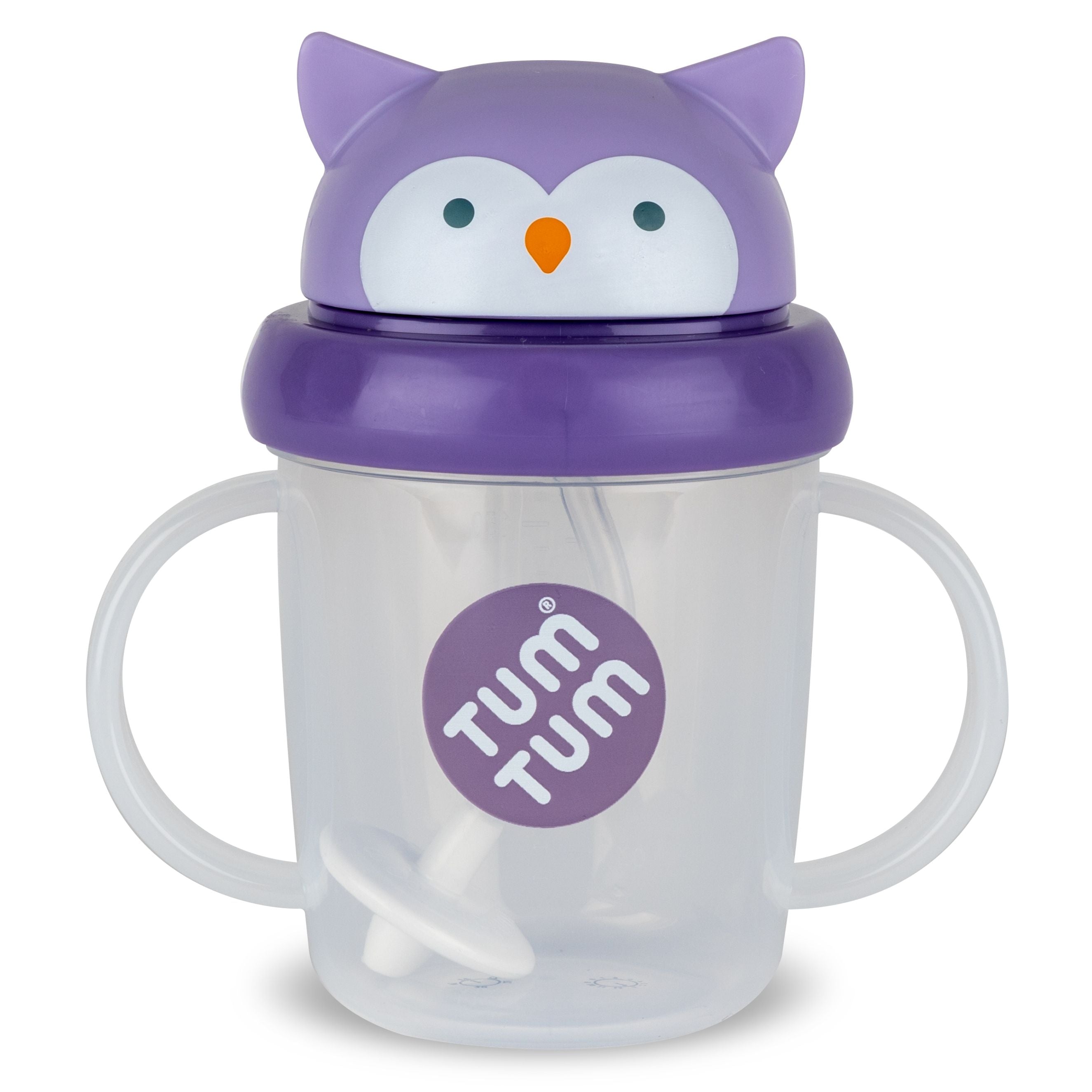 Tippy Up Sippy Cup (Series 3), with Weighted Straw (Valve Free), Olivia Owl, 200ml