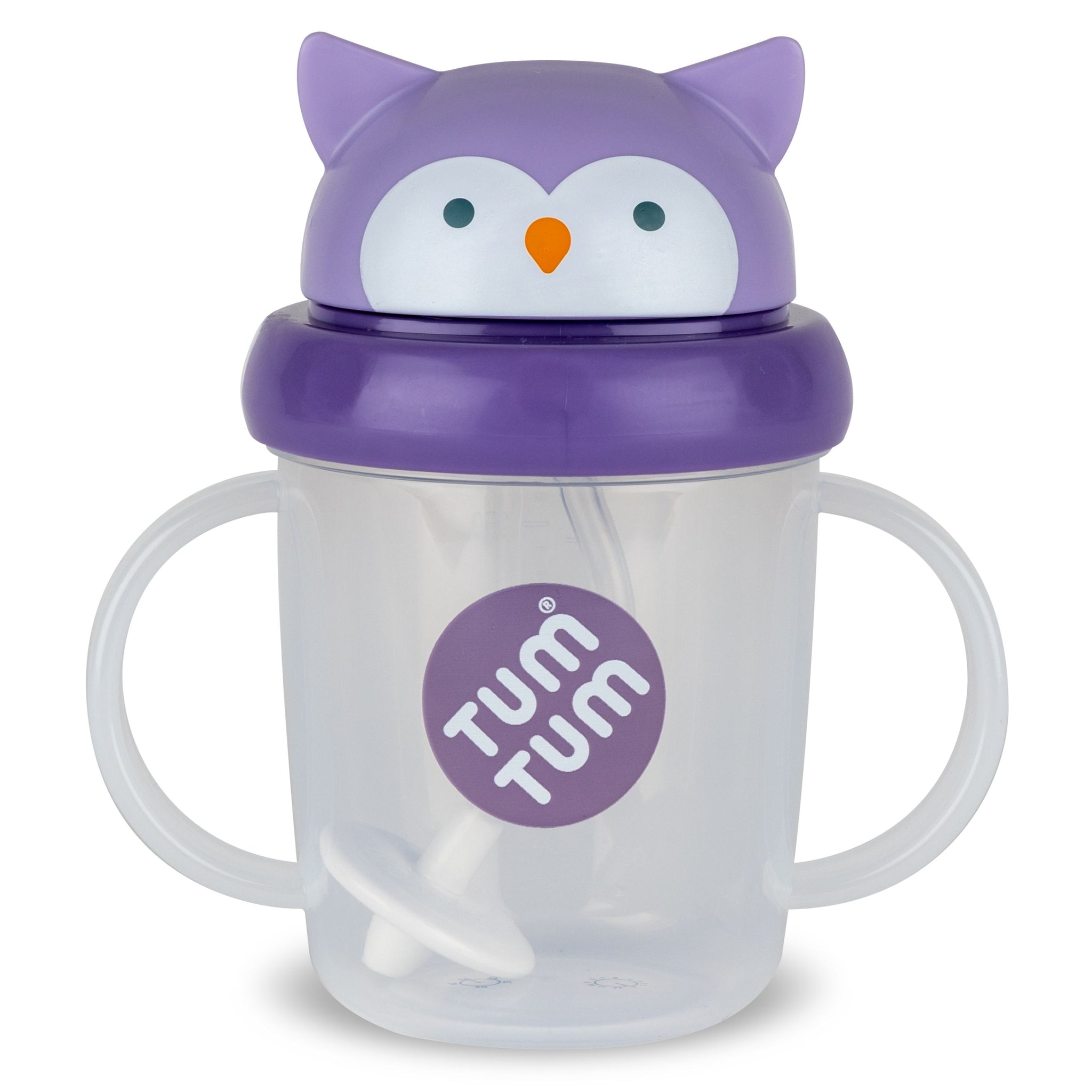 Tippy Up Sippy Cup (Series 3), with Weighted Straw (Valve Free), Olivia Owl, 200ml