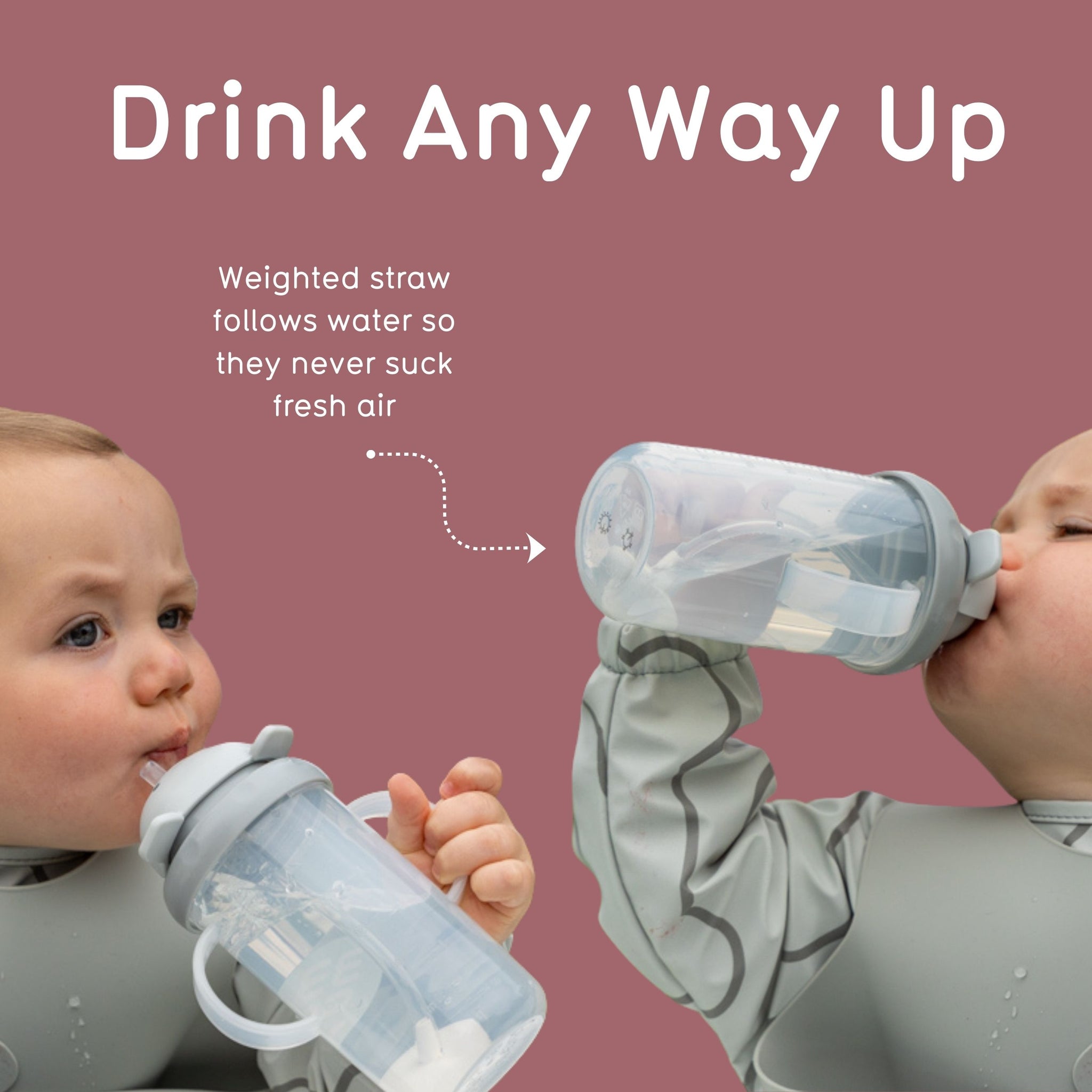 Tall Tippy Up Sippy Cup, with Weighted Straw (Valve Free), Betsy Bear, 300ml, Series 3