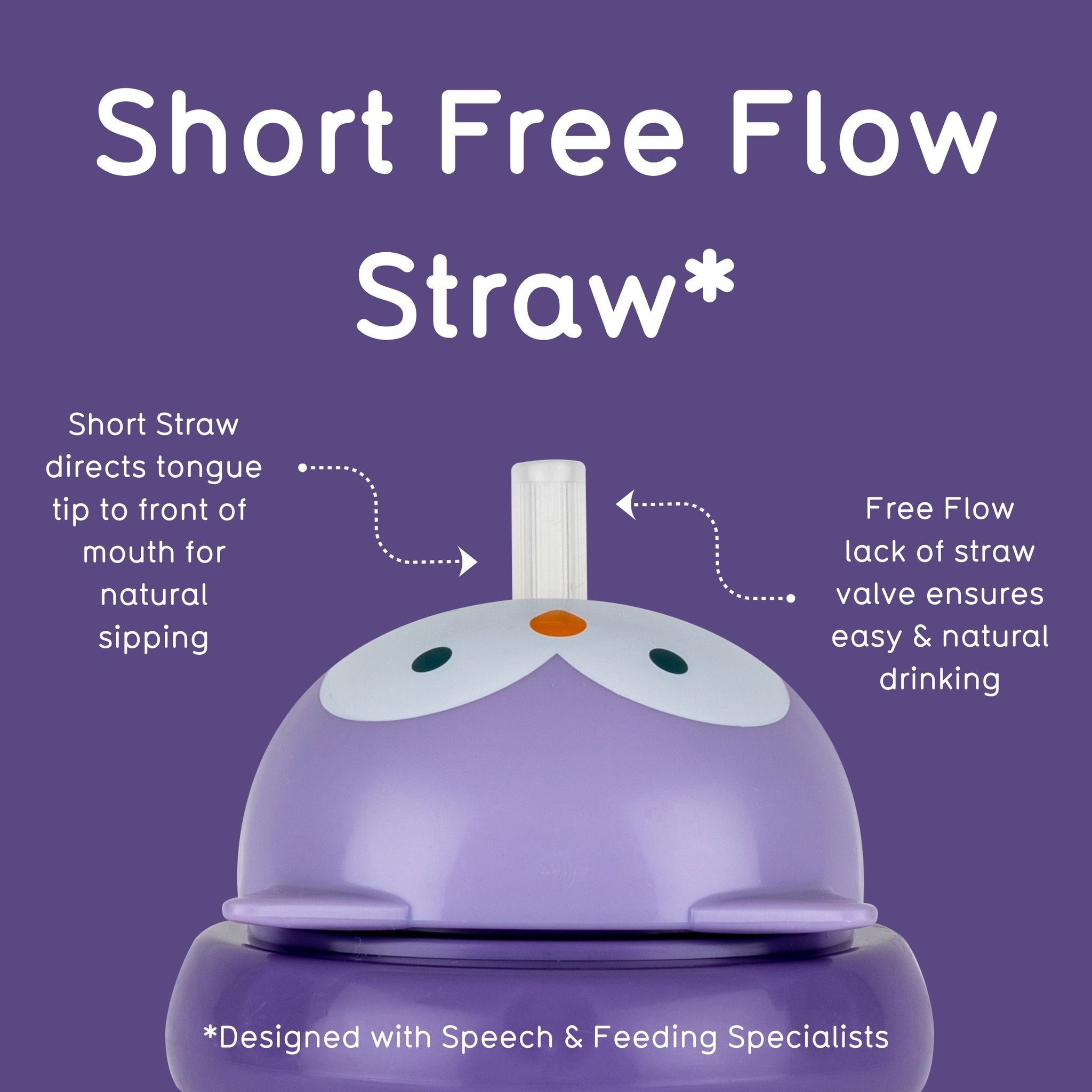Tippy Up Sippy Cup (Series 3), with Weighted Straw (Valve Free), Olivia Owl, 200ml