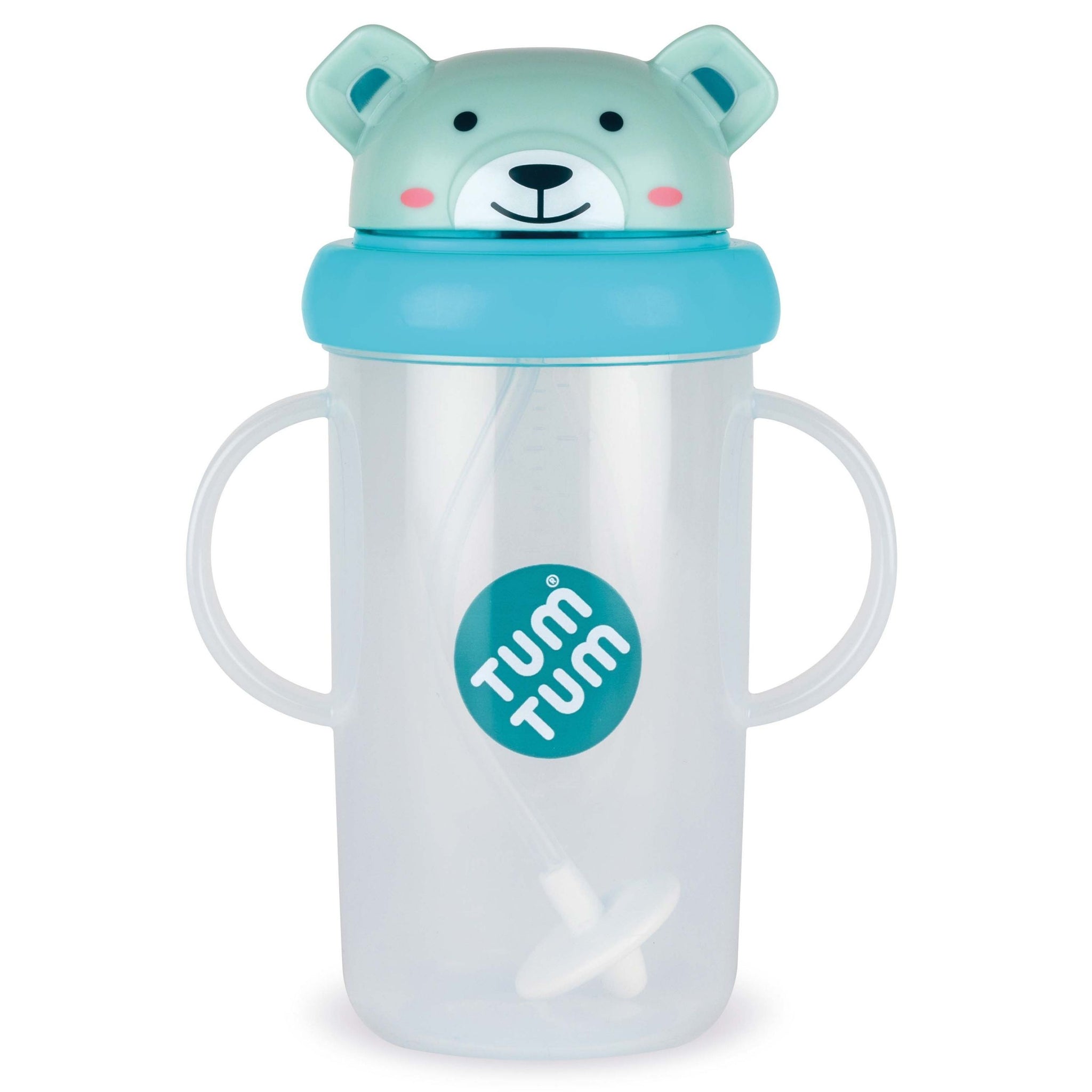 Tall Tippy Up Sippy Cup, with Weighted Straw (Valve Free), Boris Bear, 300ml, Series 3