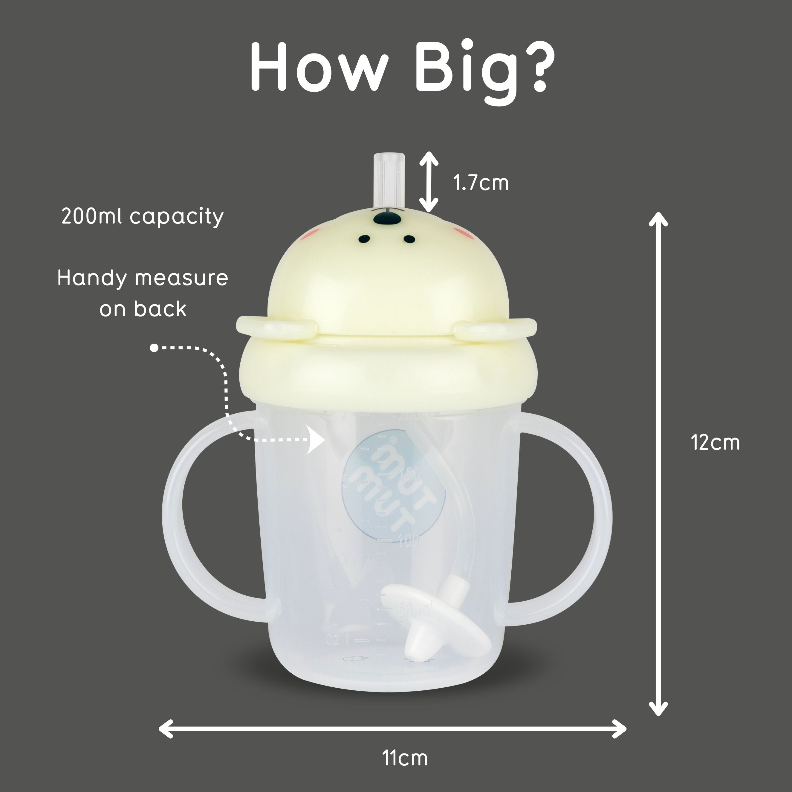 Tippy Up Sippy Cup, with Weighted Straw (Valve Free), Pete Polar Bear, 200ml