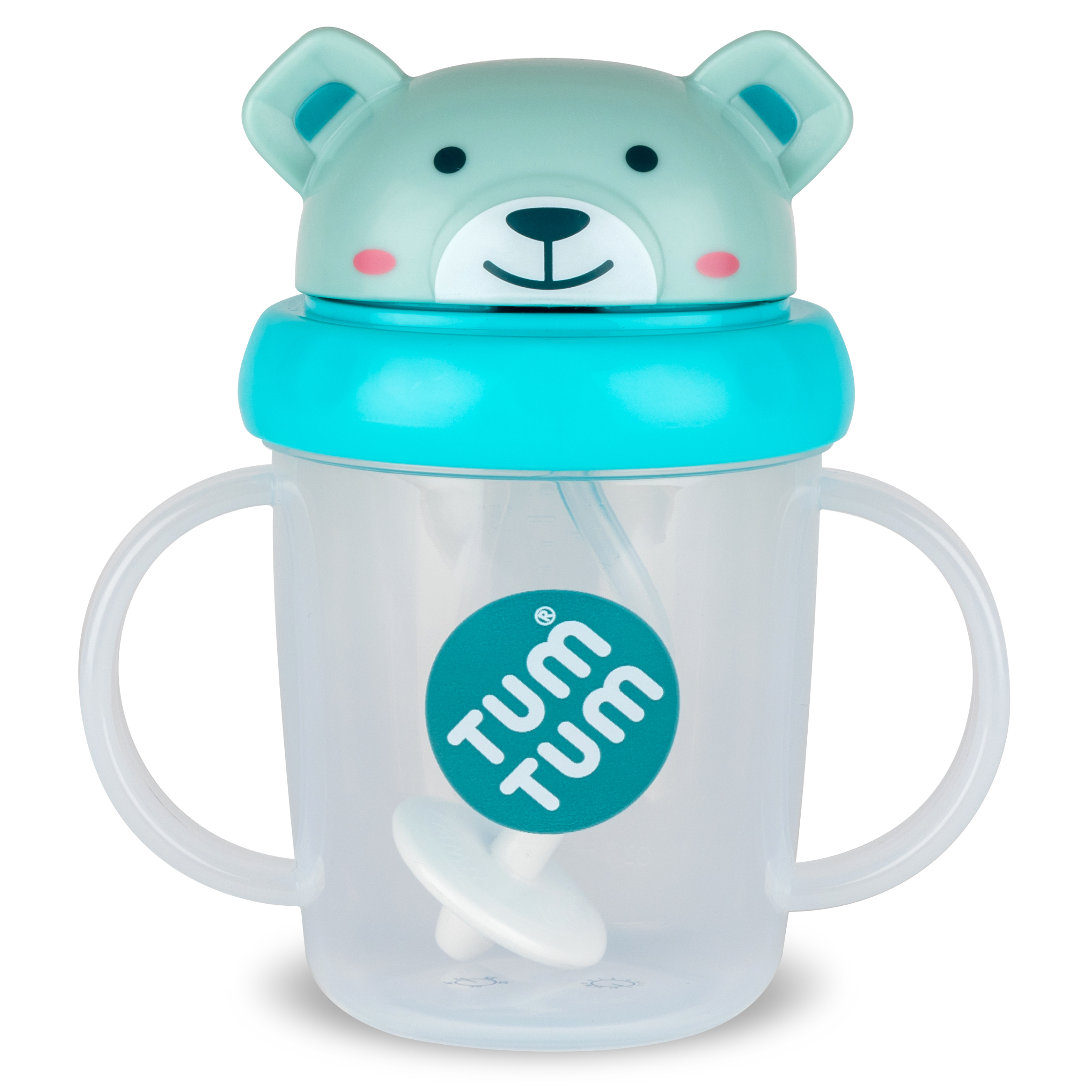 TUM TUM Tippy Up Free Flow Sippy Cup With Weighted Straw, Boris Bear – TUM  TUM TOTS