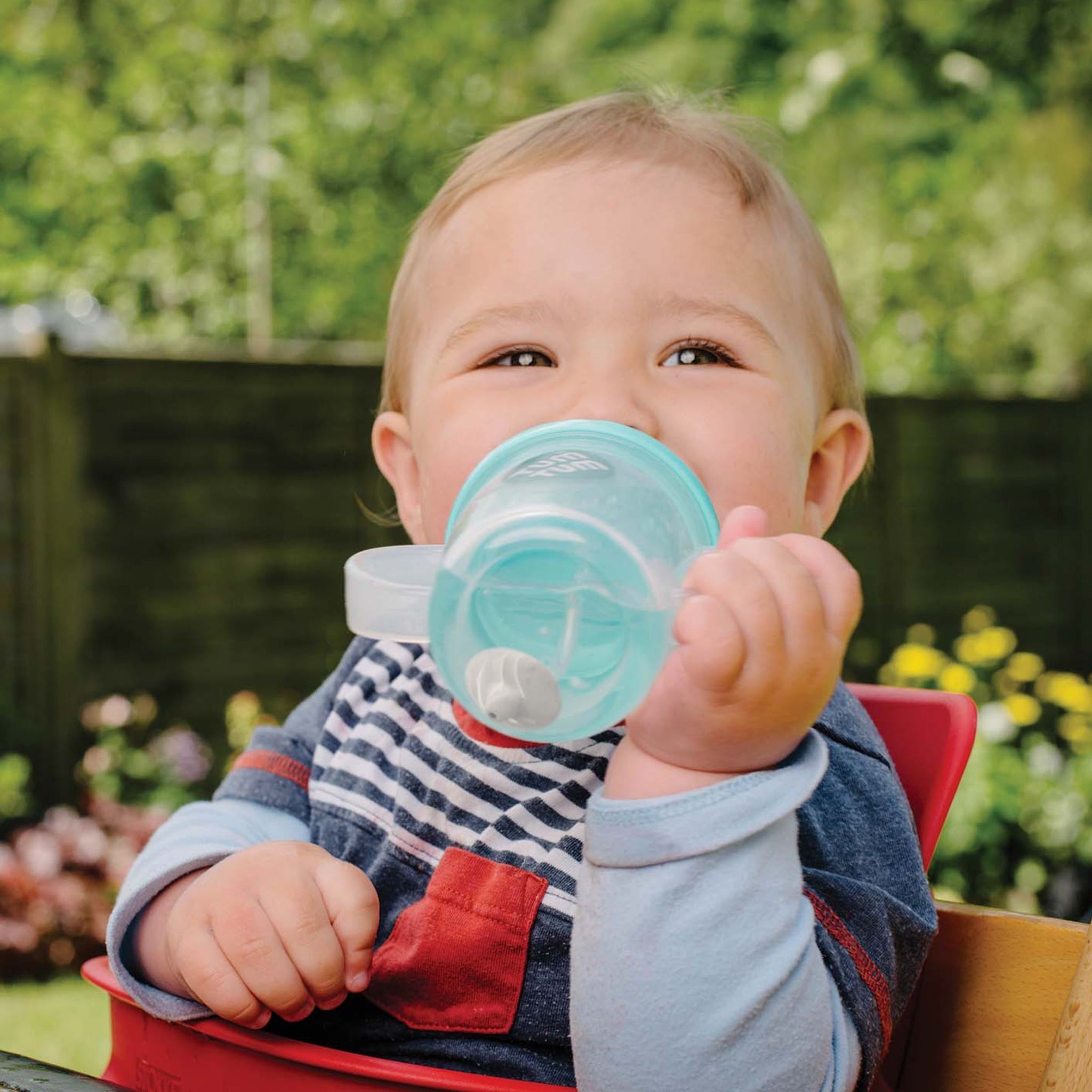 Tall Tippy Up Sippy Cup, with Weighted Straw (Valve Free), Boris Bear, 300ml, Series 3