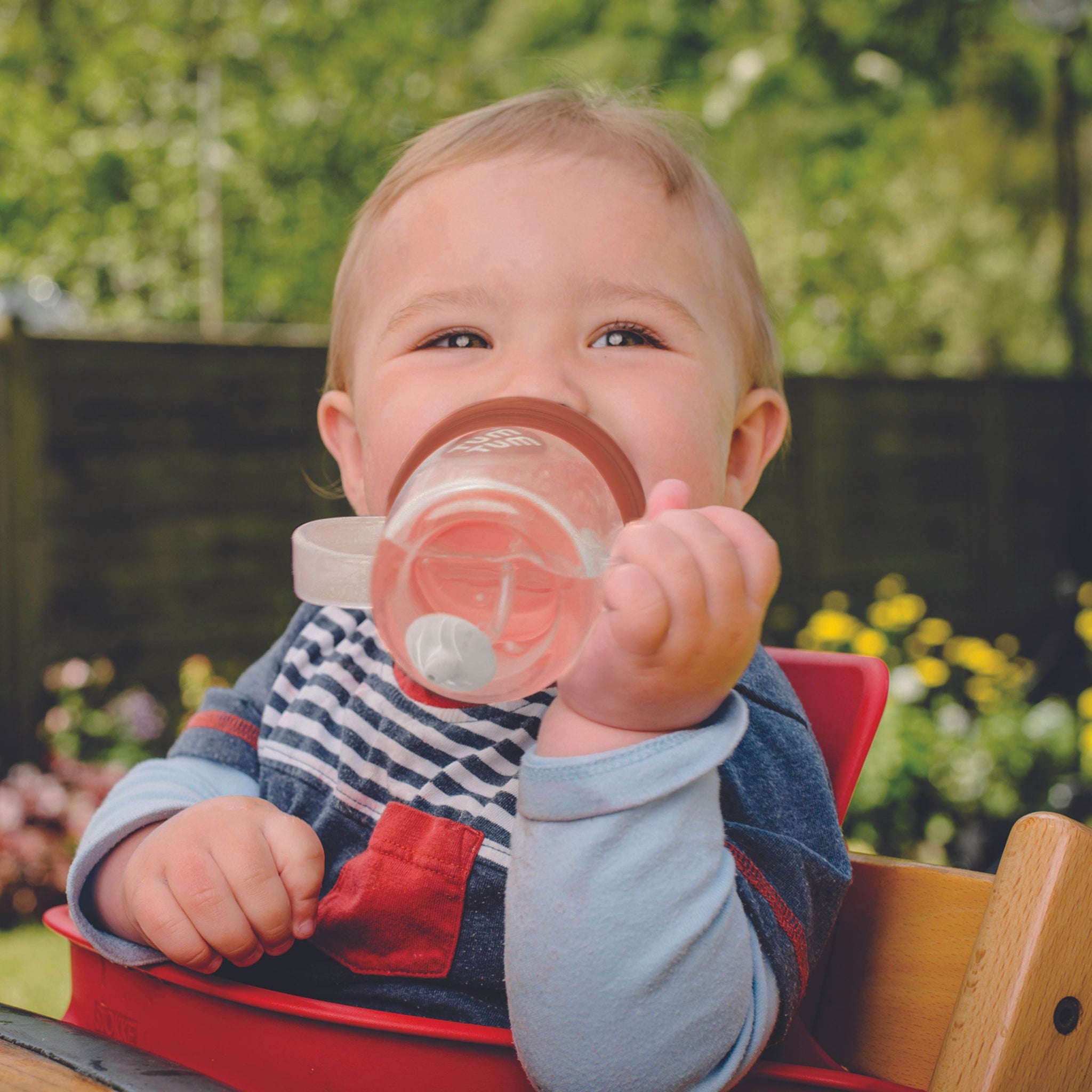 Tall Tippy Up Sippy Cup, with Weighted Straw (Valve Free), Fergus Fox, 300ml, Series 3