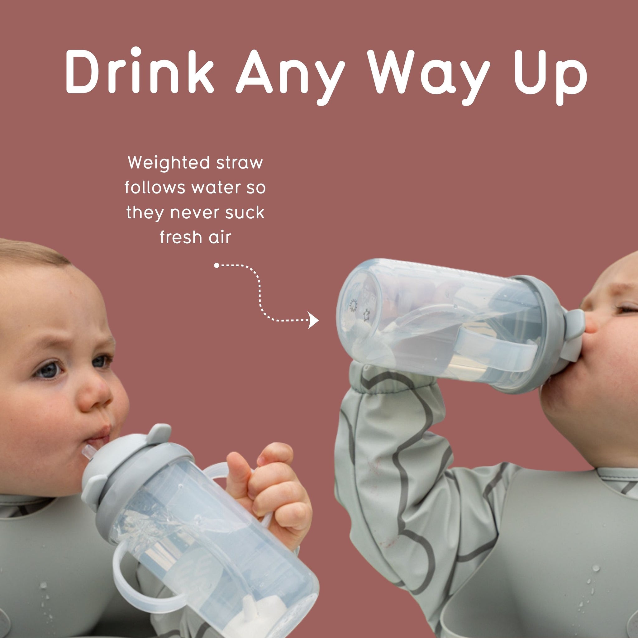 Tall Tippy Up Sippy Cup, with Weighted Straw (Valve Free), Connie Cow, 300ml, Series 3