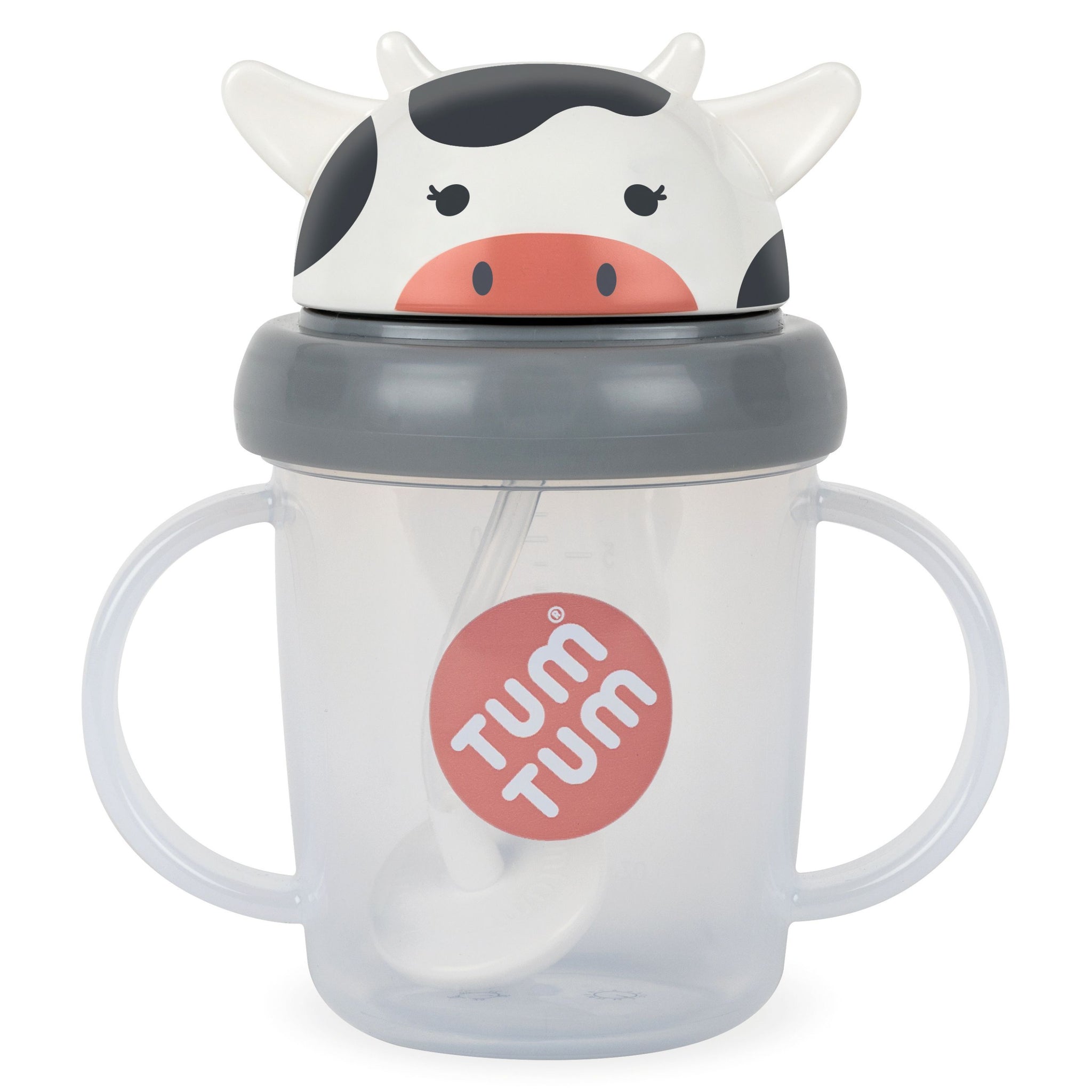 Tippy Up Sippy Cup (Series 3), with Weighted Straw (Valve Free), Connie Cow, 200ml