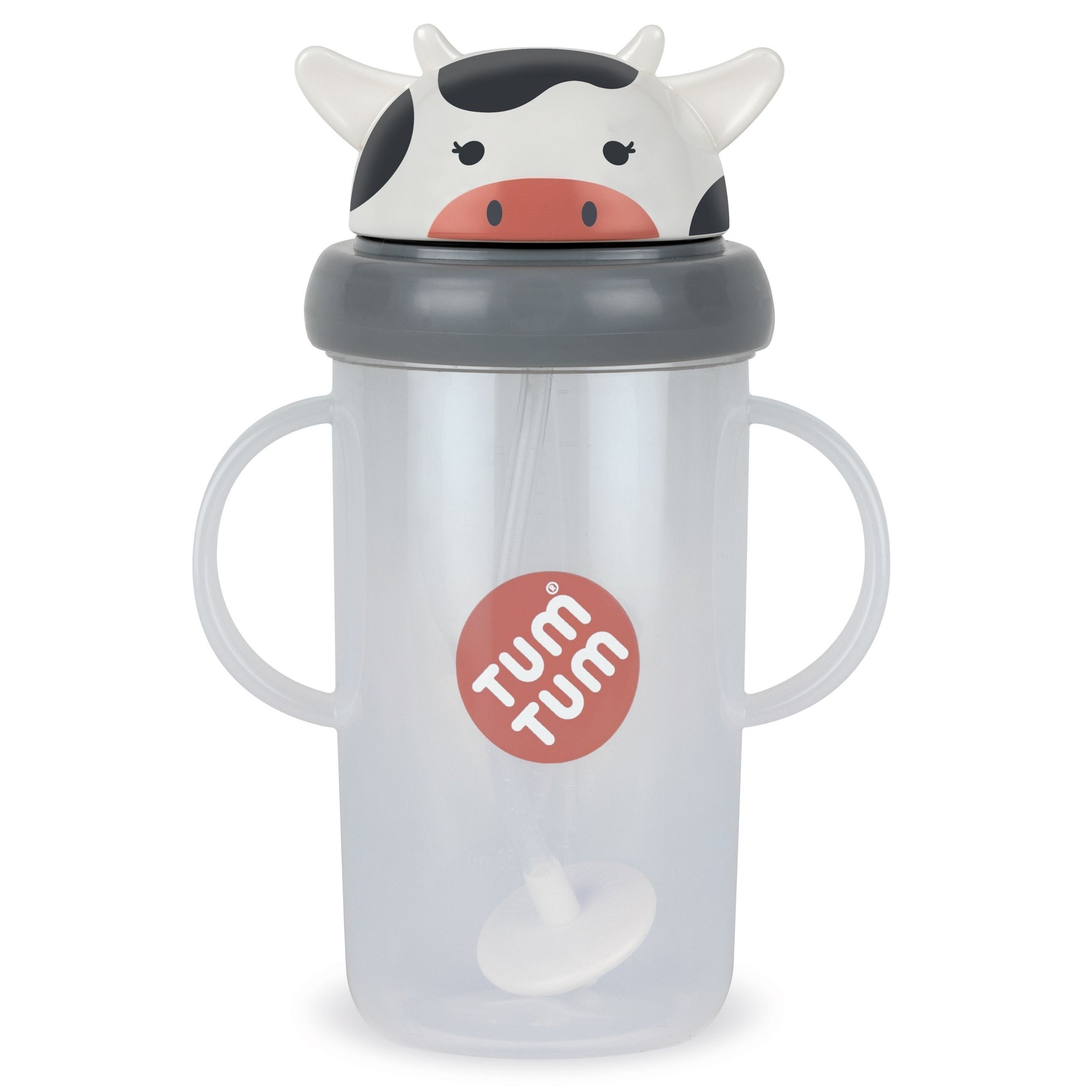 Tall Tippy Up Sippy Cup, with Weighted Straw (Valve Free), Connie Cow, 300ml, Series 3