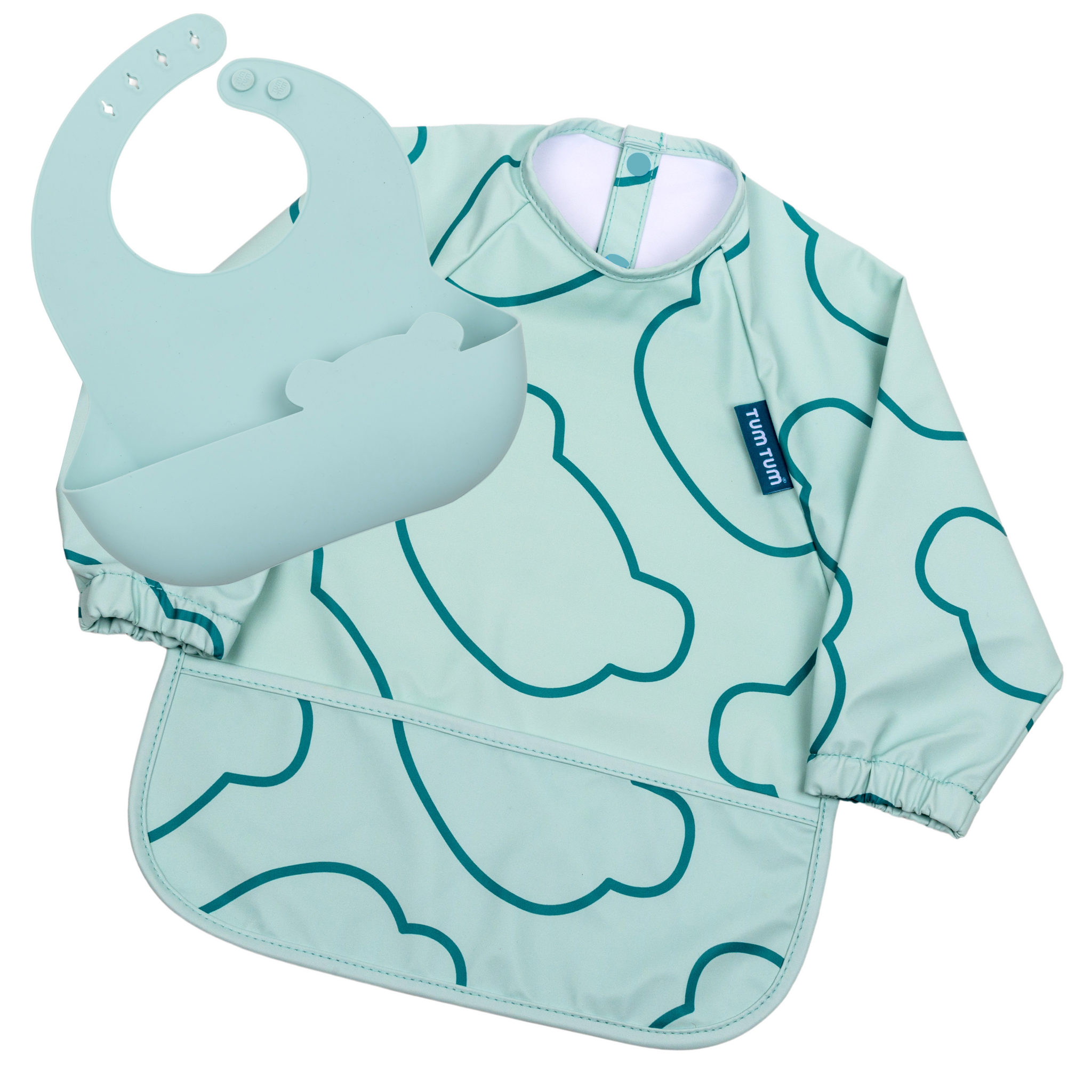 Double Up Bibs Set, Blue