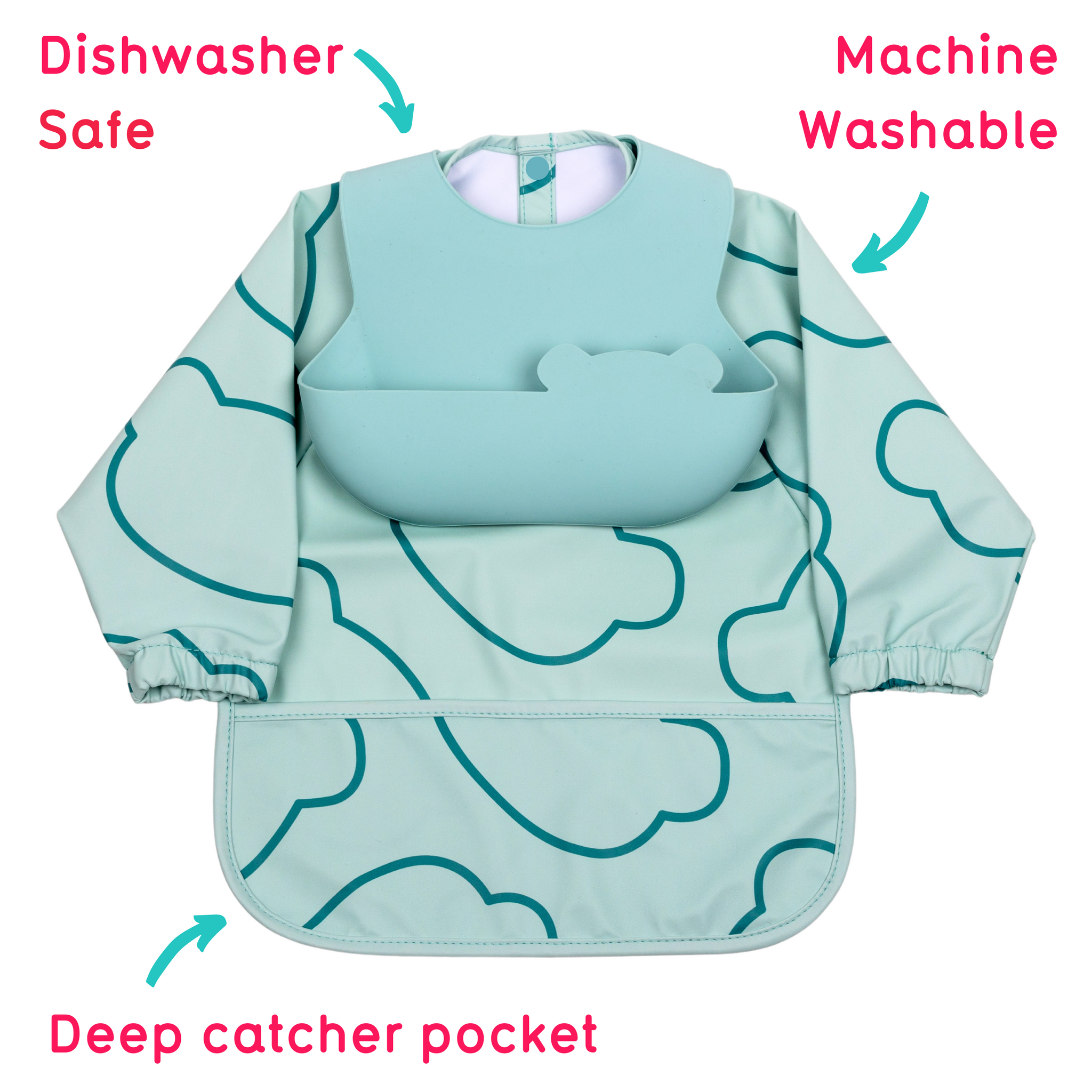 Double Up Bibs Set, Blue