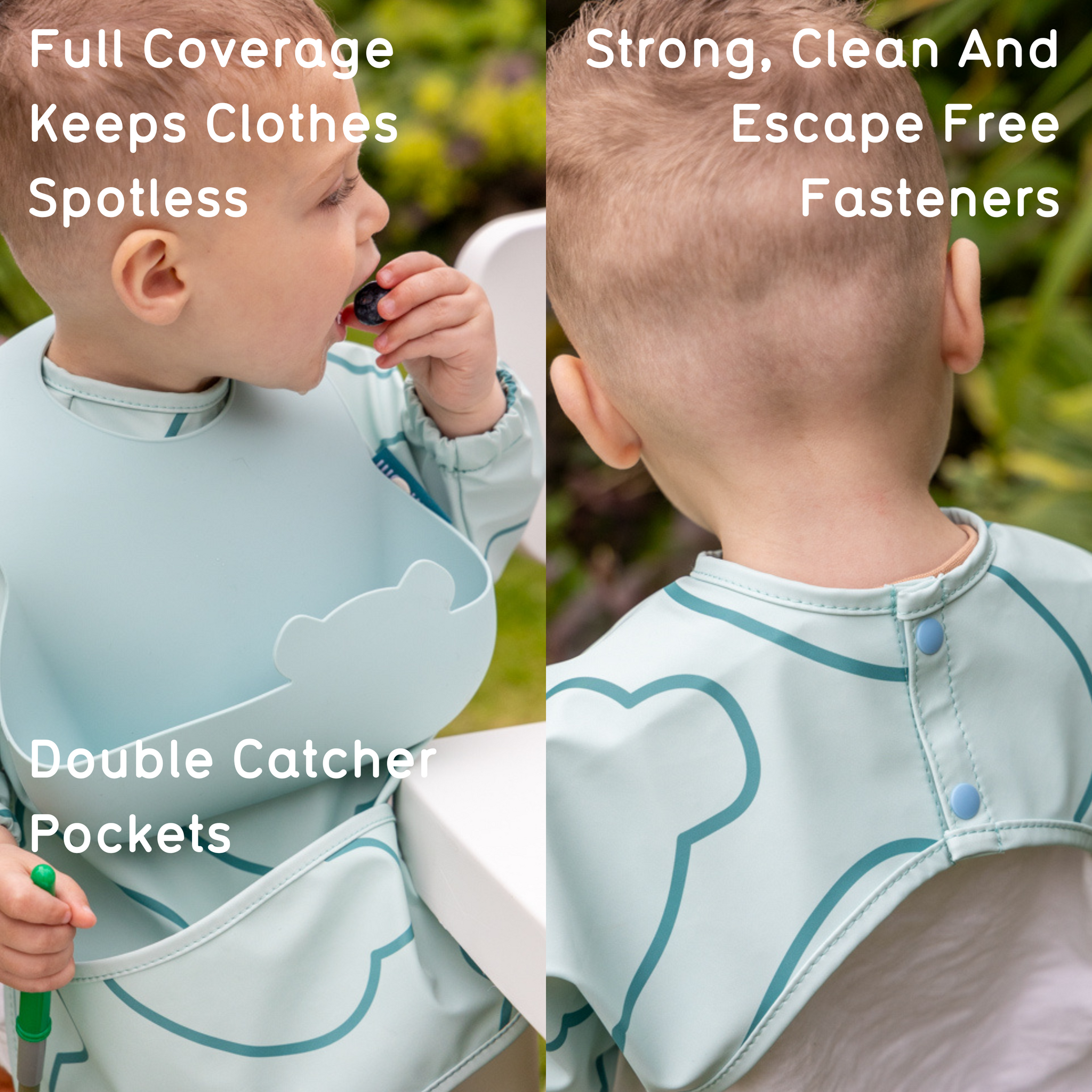 Double Up Bibs Set, Blue