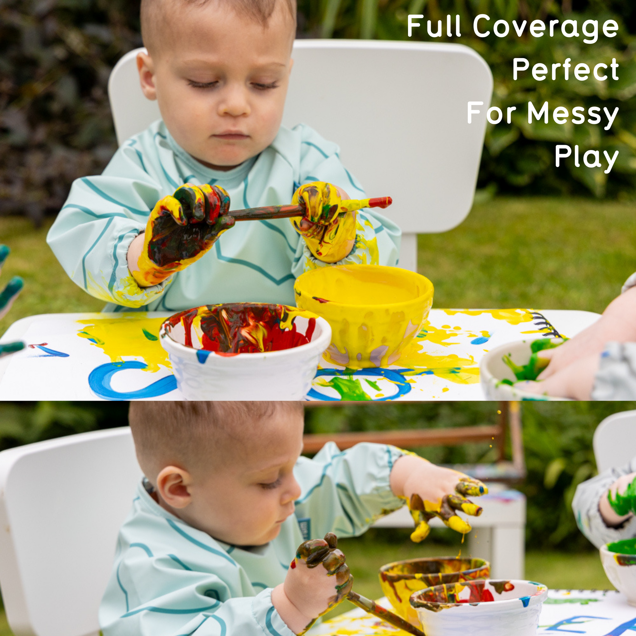 Double Up Bibs Set, Blue