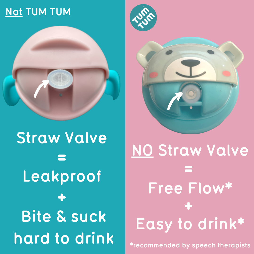 Free flow best sale straw cup