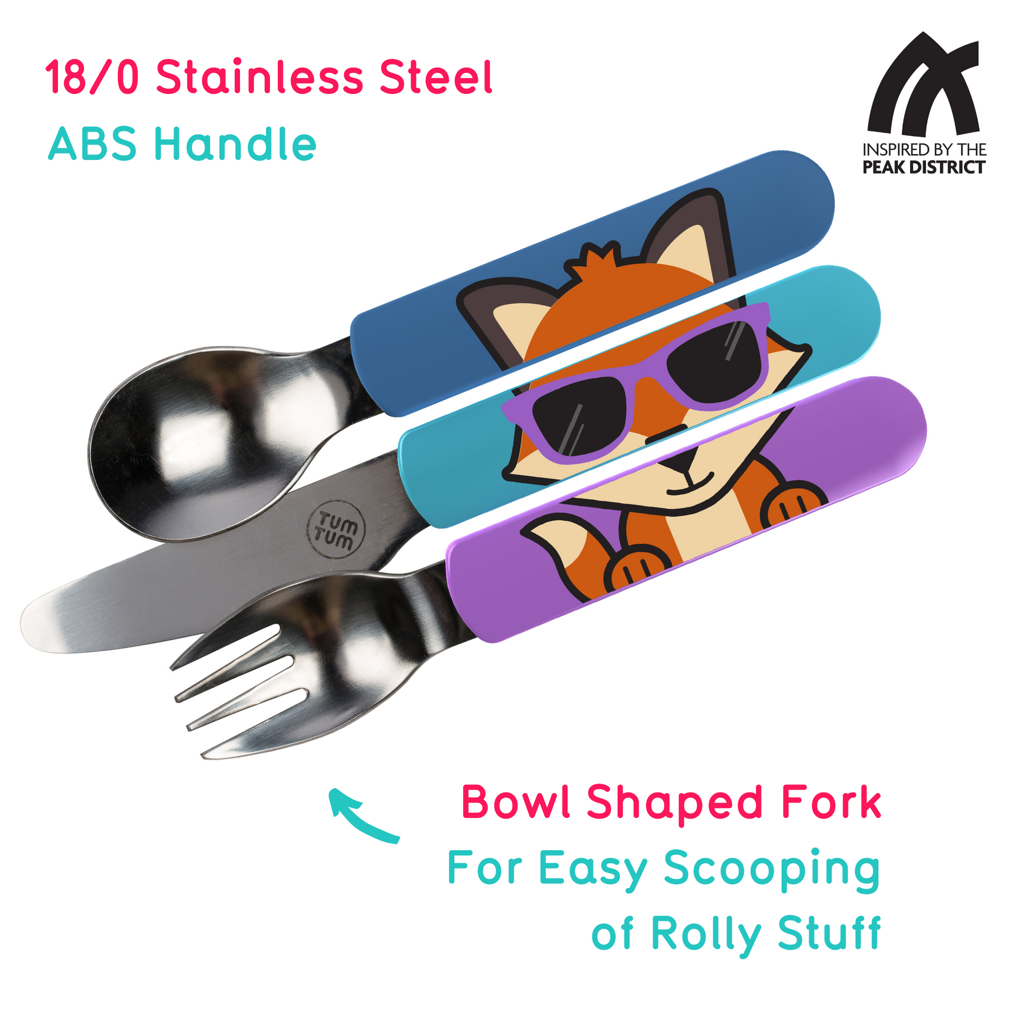 Easy Scoop Toddler Cutlery with Travel Case, Felicity Fox
