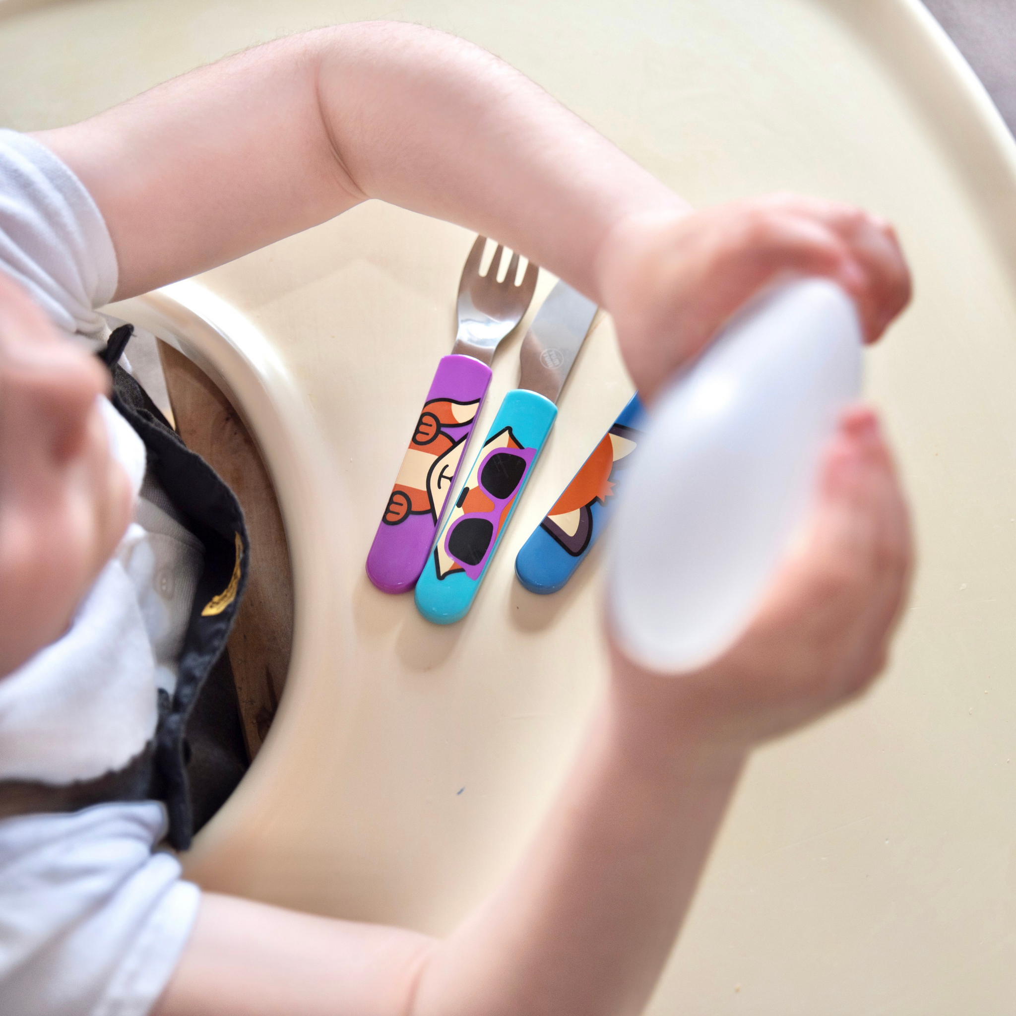 Easy Scoop Toddler Cutlery with Travel Case, Felicity Fox