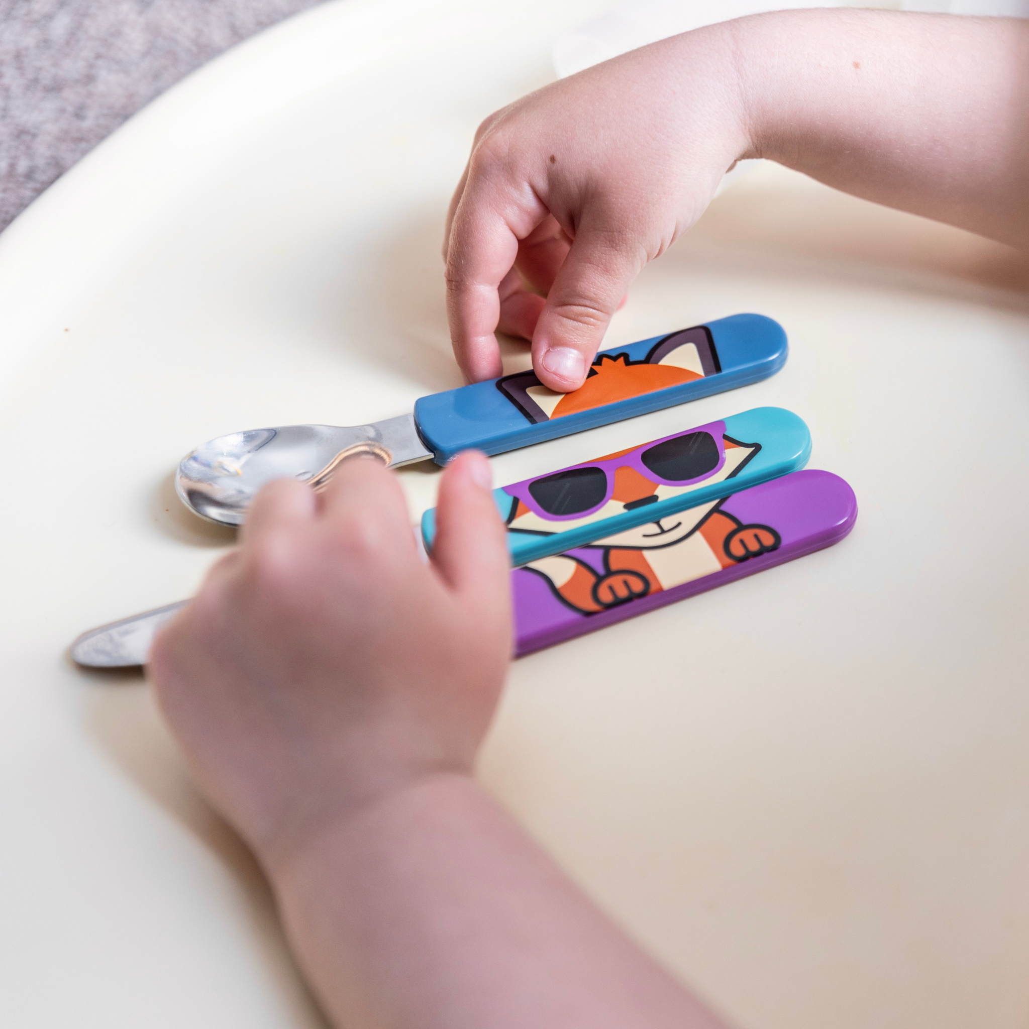 Easy Scoop Toddler Cutlery with Travel Case, Felicity Fox