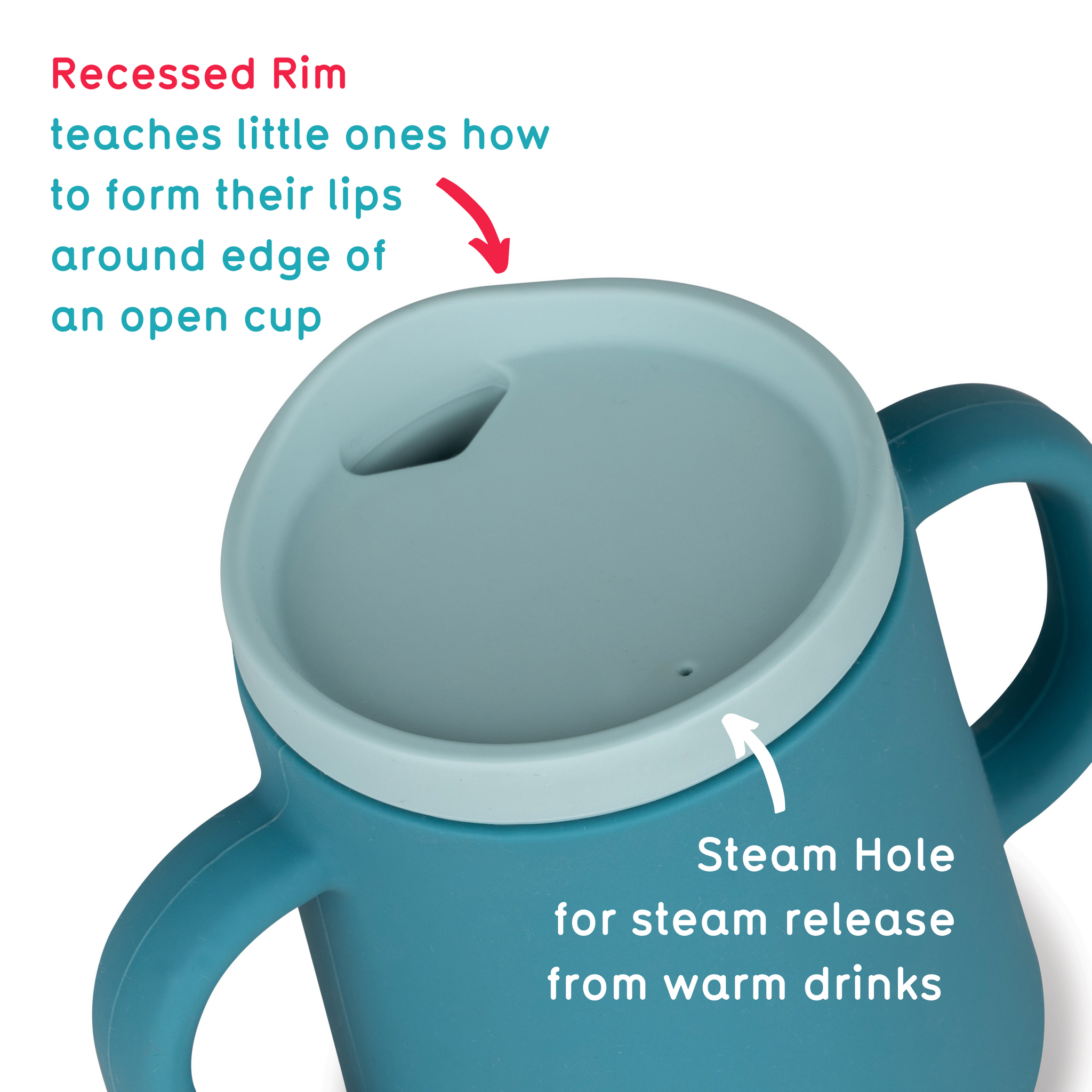 3 Way Trainer Cup (Free Flow), Blue, 180ml