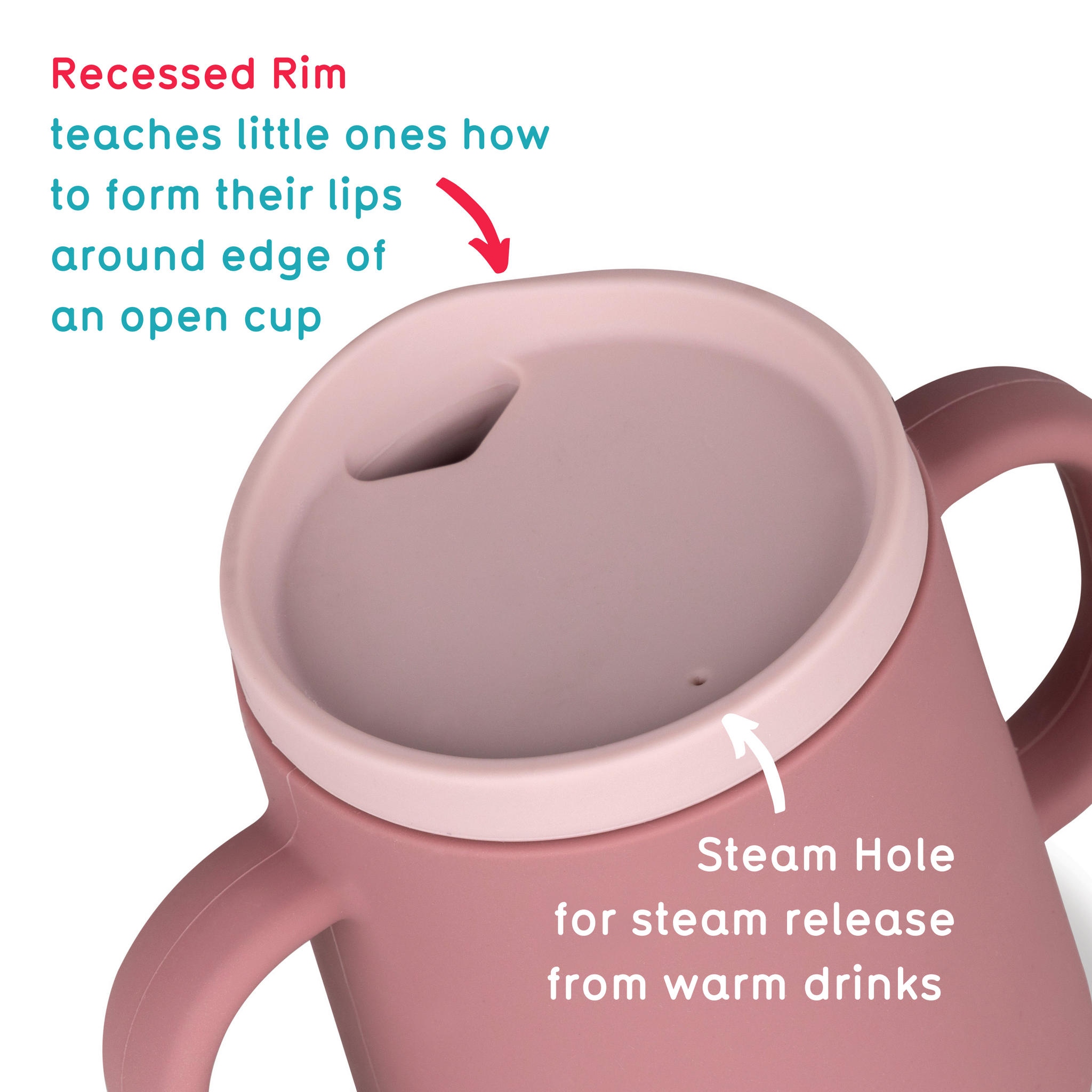 3 Way Trainer Cup (Free Flow), Pink, 180ml