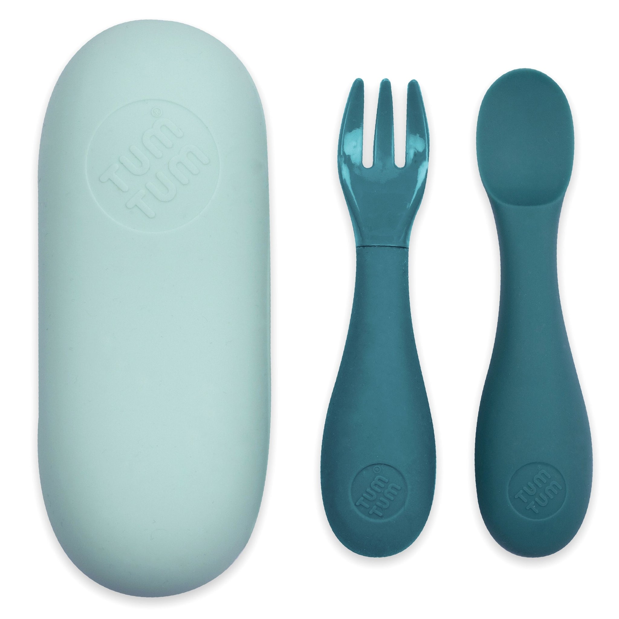 Baby Cutlery Set with Travel Case, Blue