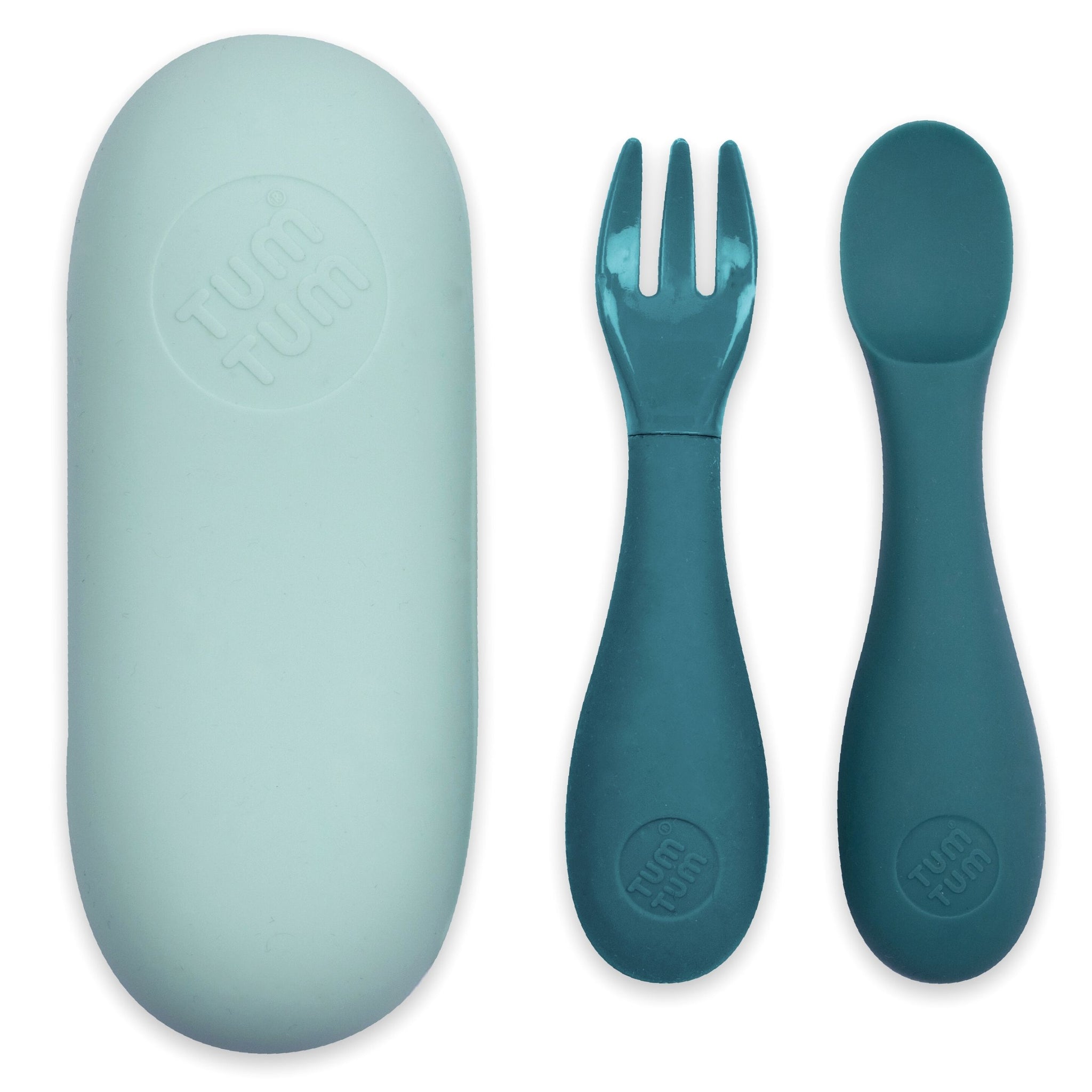 Baby Cutlery Set with Travel Case, Blue