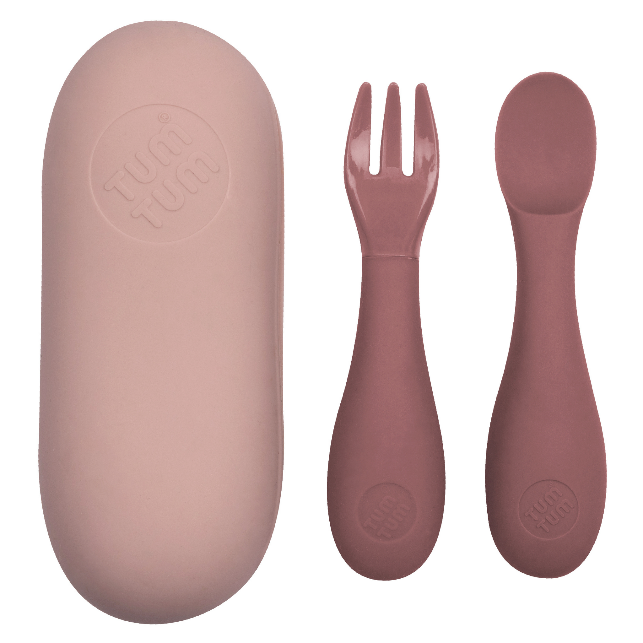 Baby Cutlery Set with Travel Case, Pink