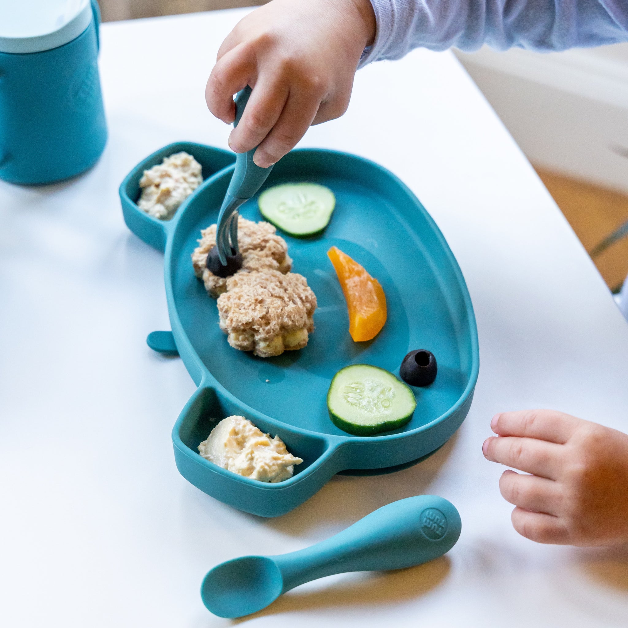 Baby Cutlery Set with Travel Case, Blue