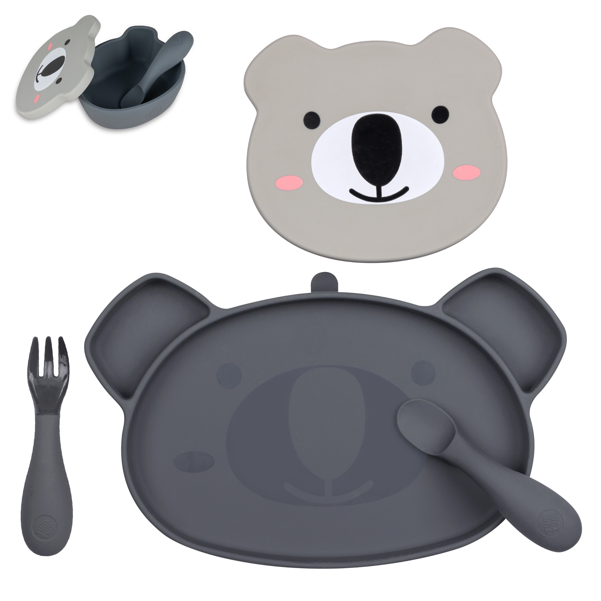 Baby Feeding Set, Grey