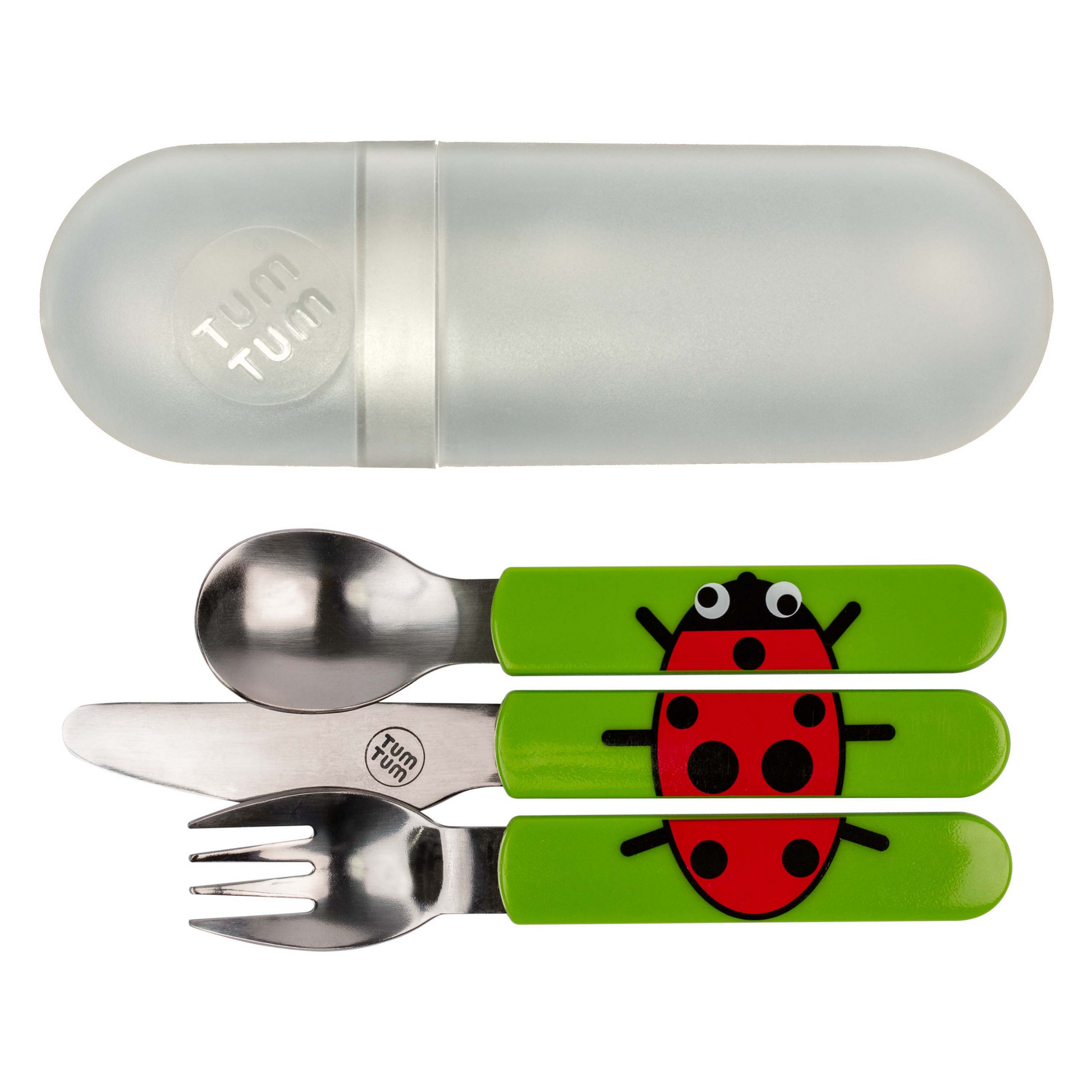Easy Scoop Toddler Cutlery with Travel Case, Lucy Ladybird