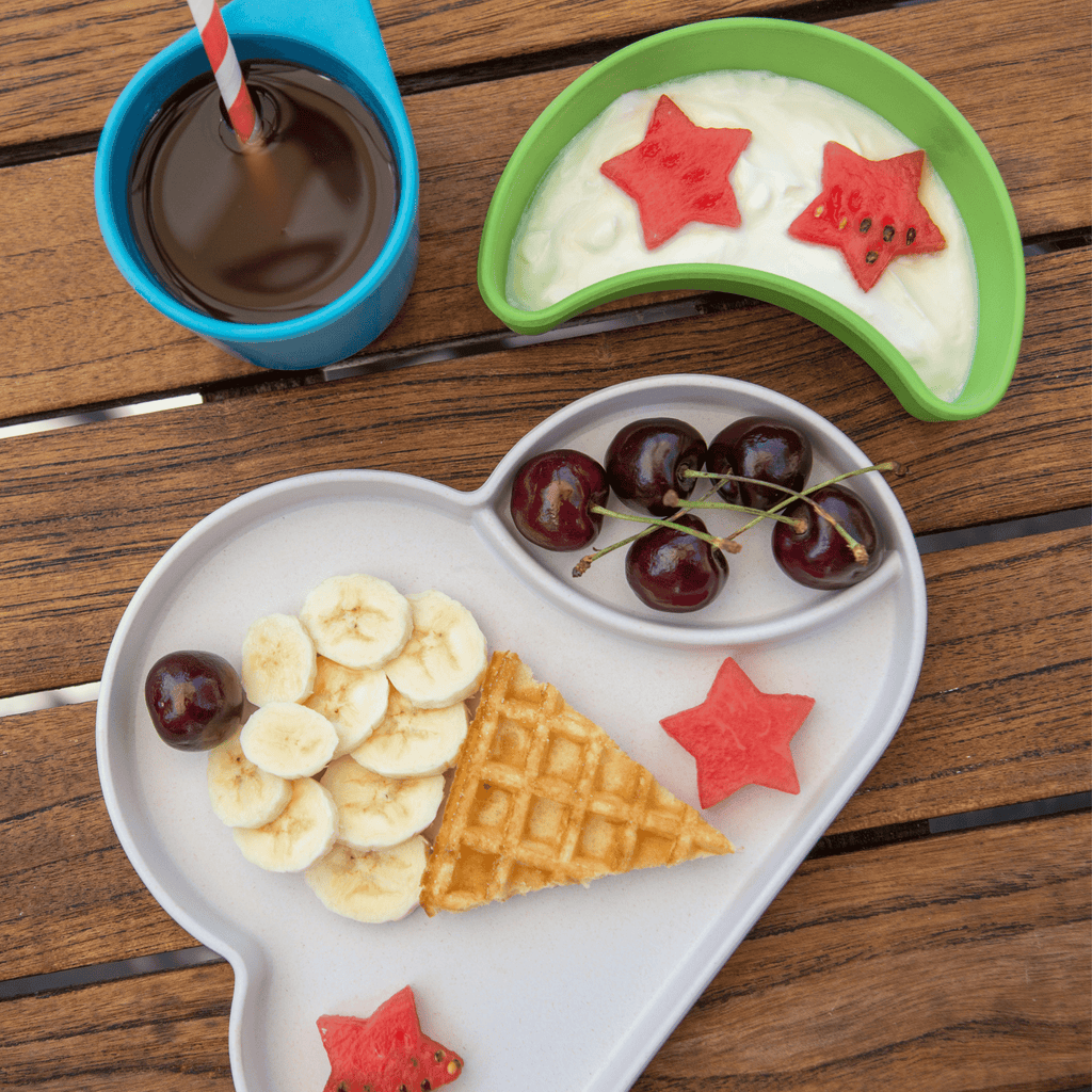 Bamboo dinner set for children