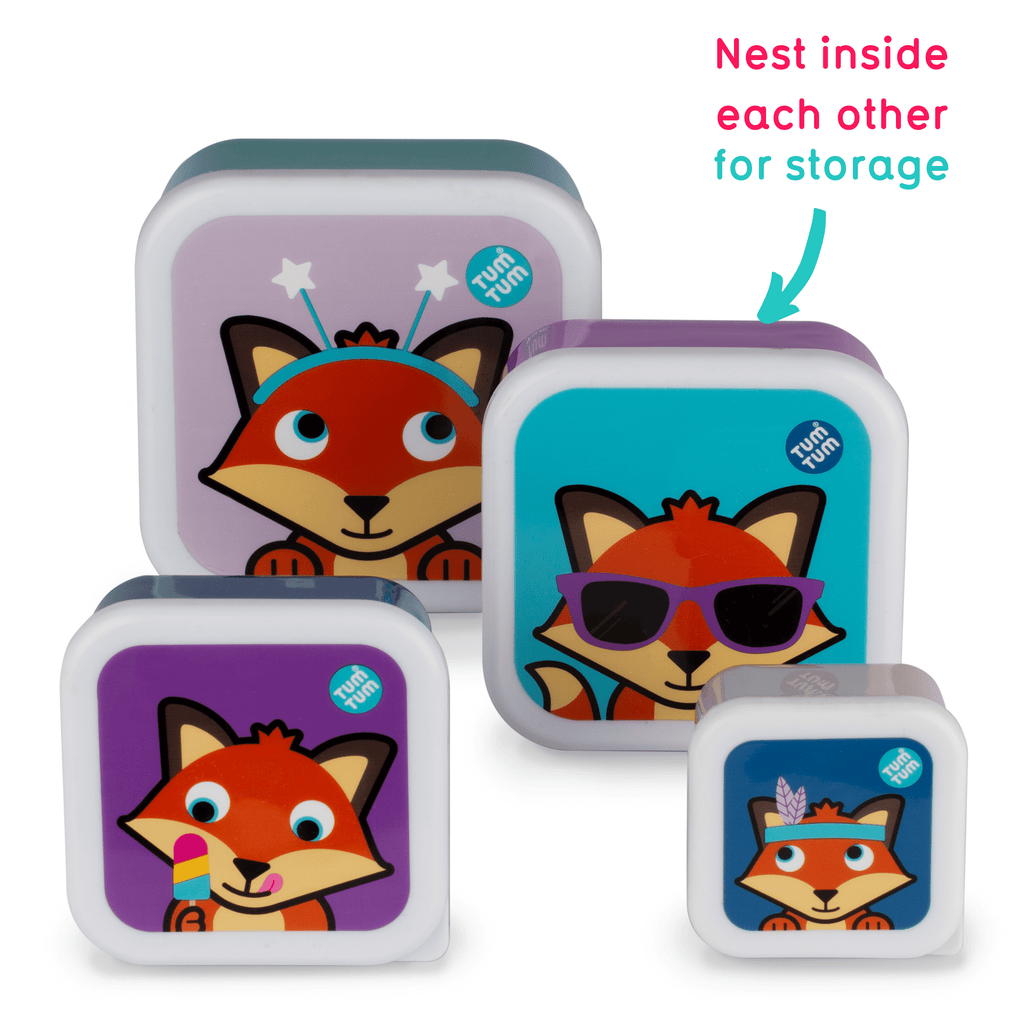 Childrens school lunch boxes fox