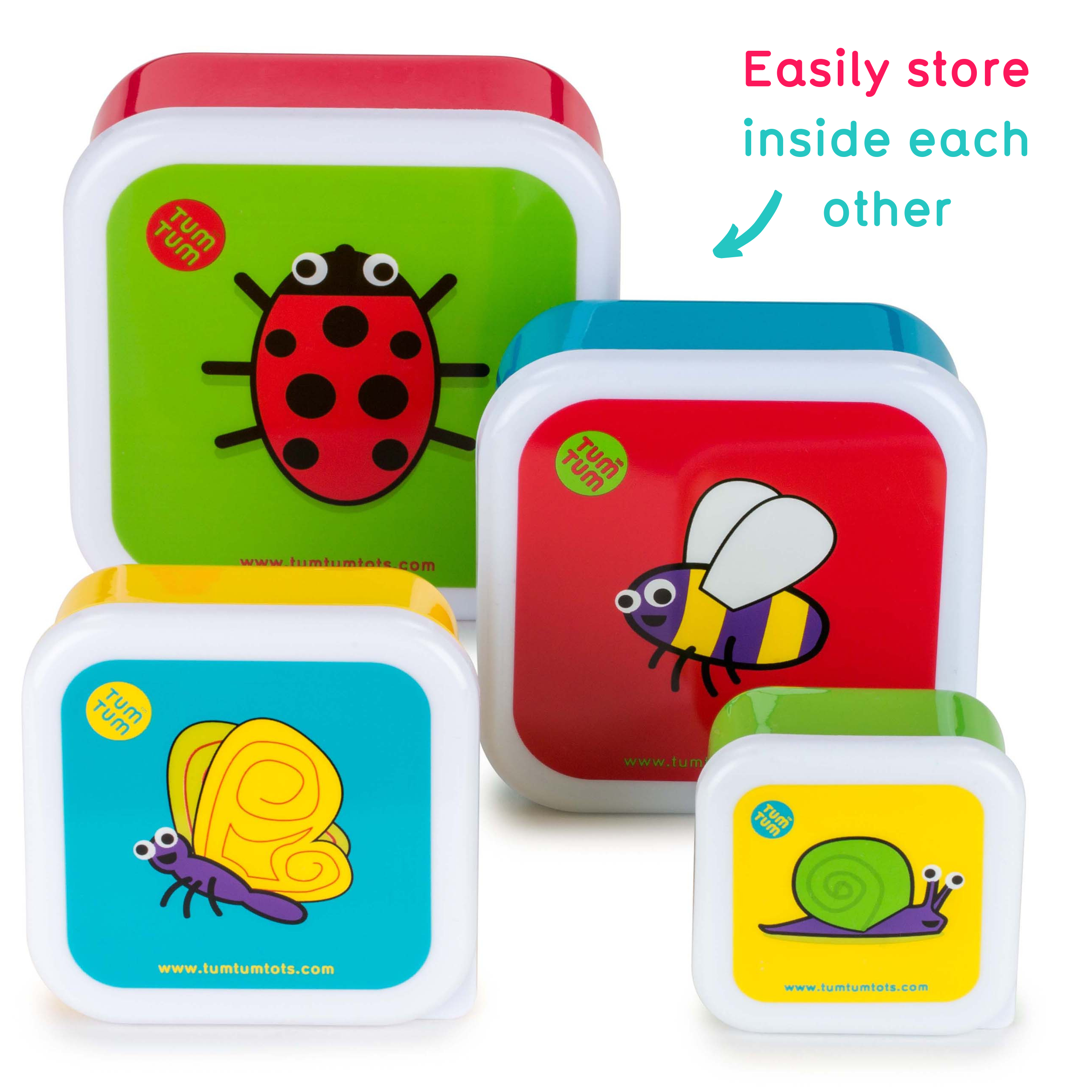 Nesting Snack pots for kids