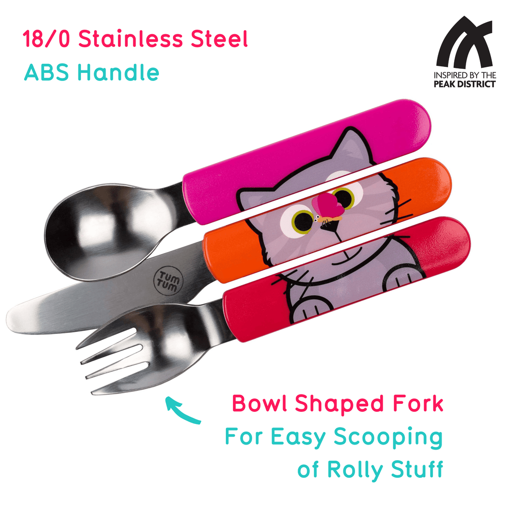 Toddler cutlery with travel case