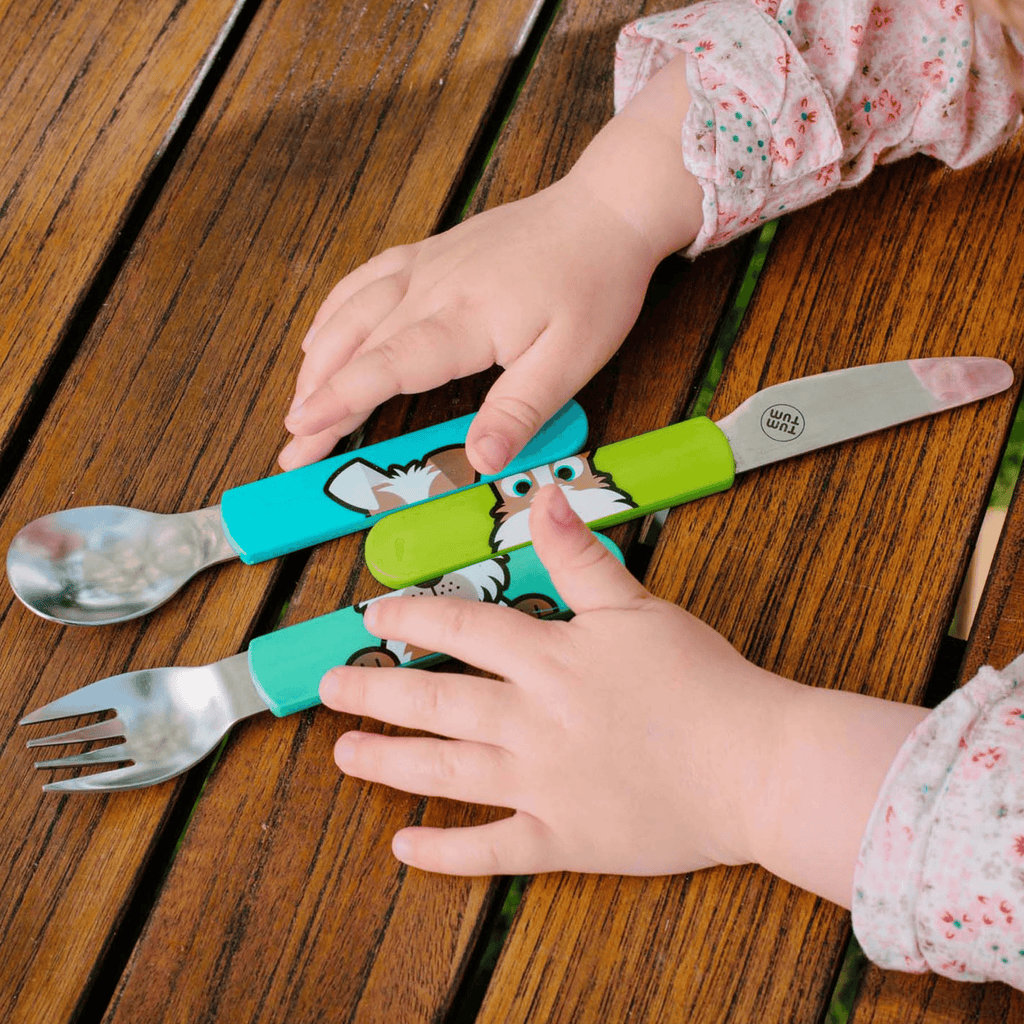 Toddler cutlery set, dog