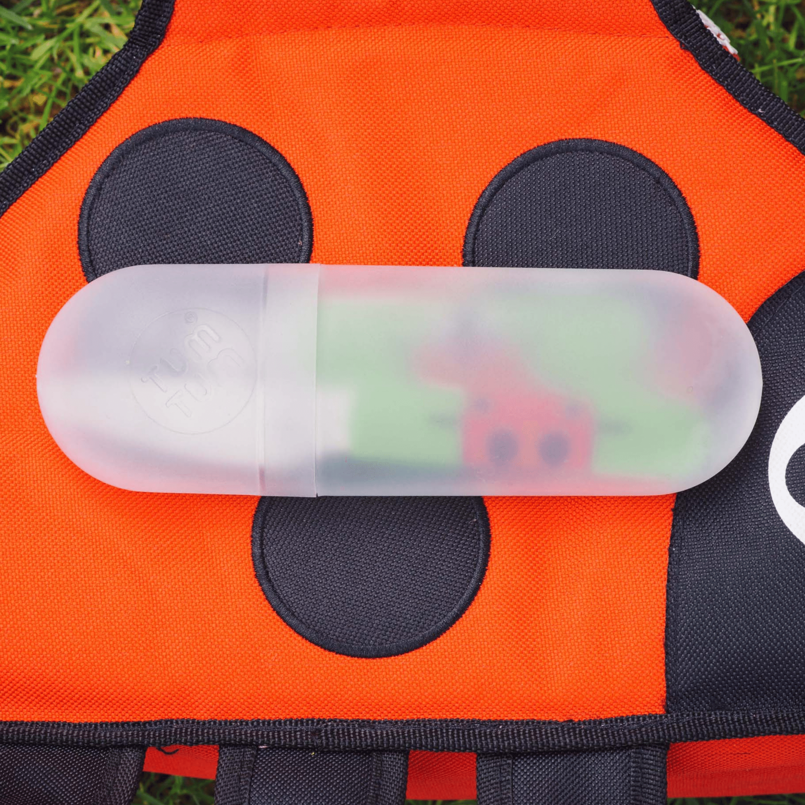 Ladybird travel cutlery in case